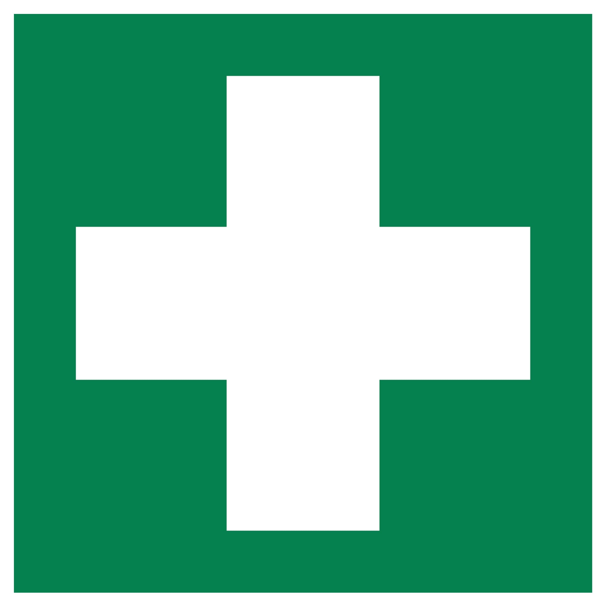 Hinweisschild Erste Hilfe langnachl. sk 200x200mm PVC