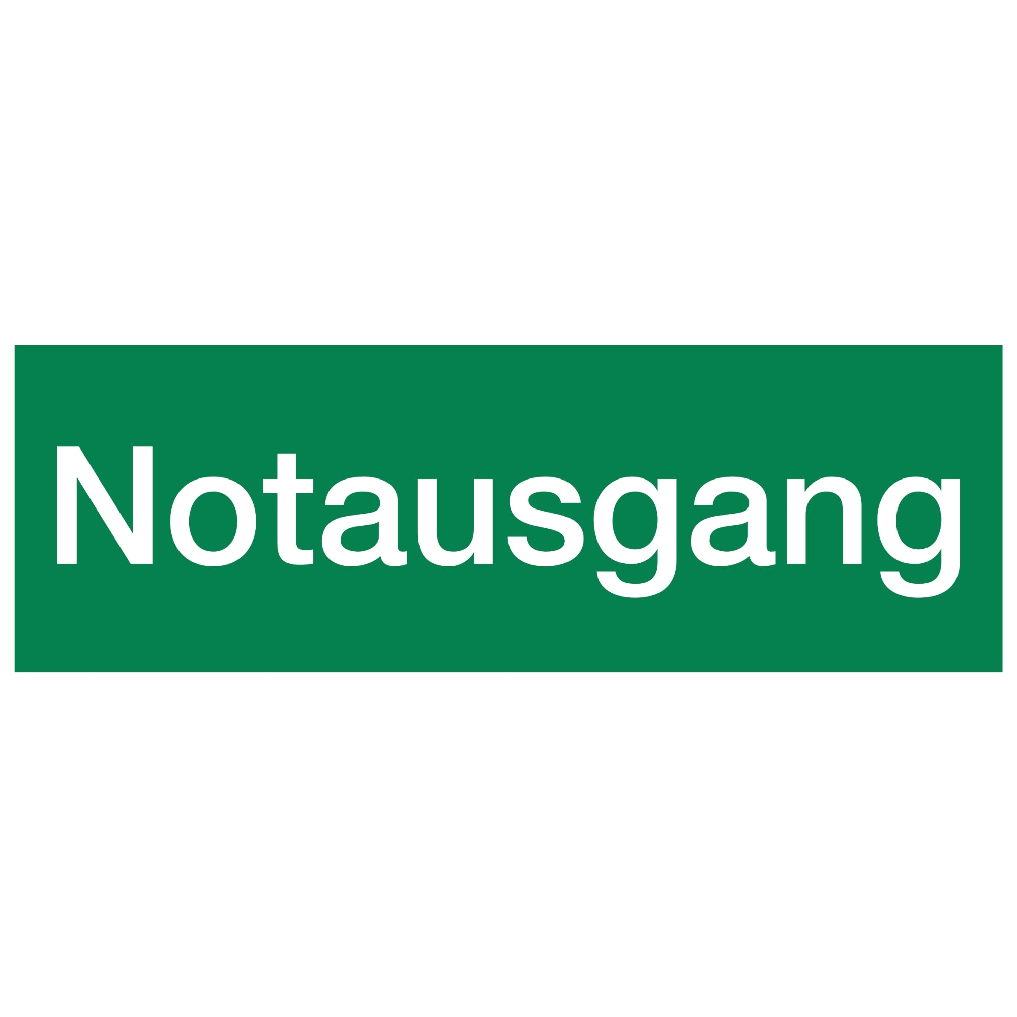 Hinweisschild Notausgang langnachleuchtd sk 297x105mm