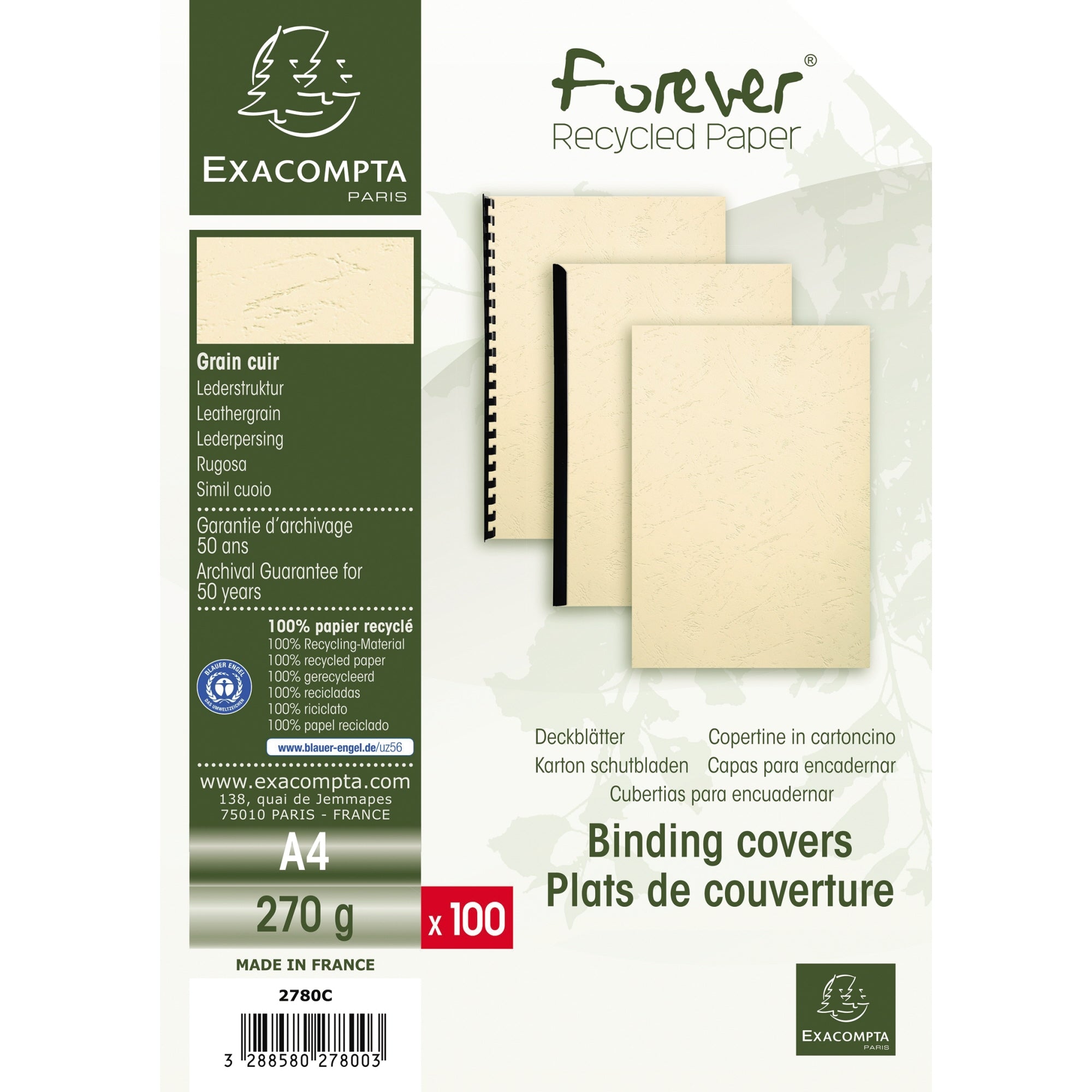 Exacompta Einbanddeckel EVERCOVER, DIN A4