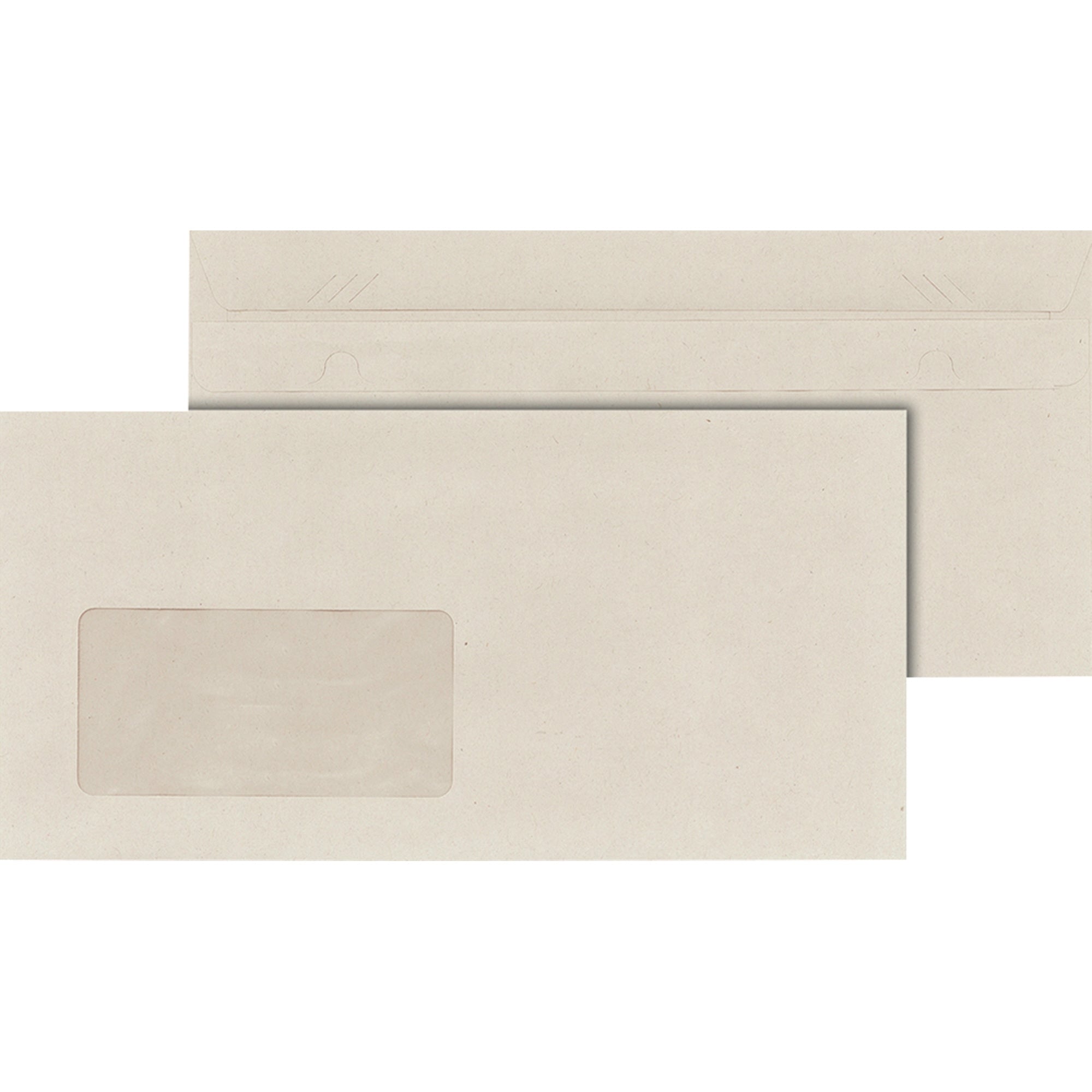 MAILmedia Briefumschläge, grau, DIN lang