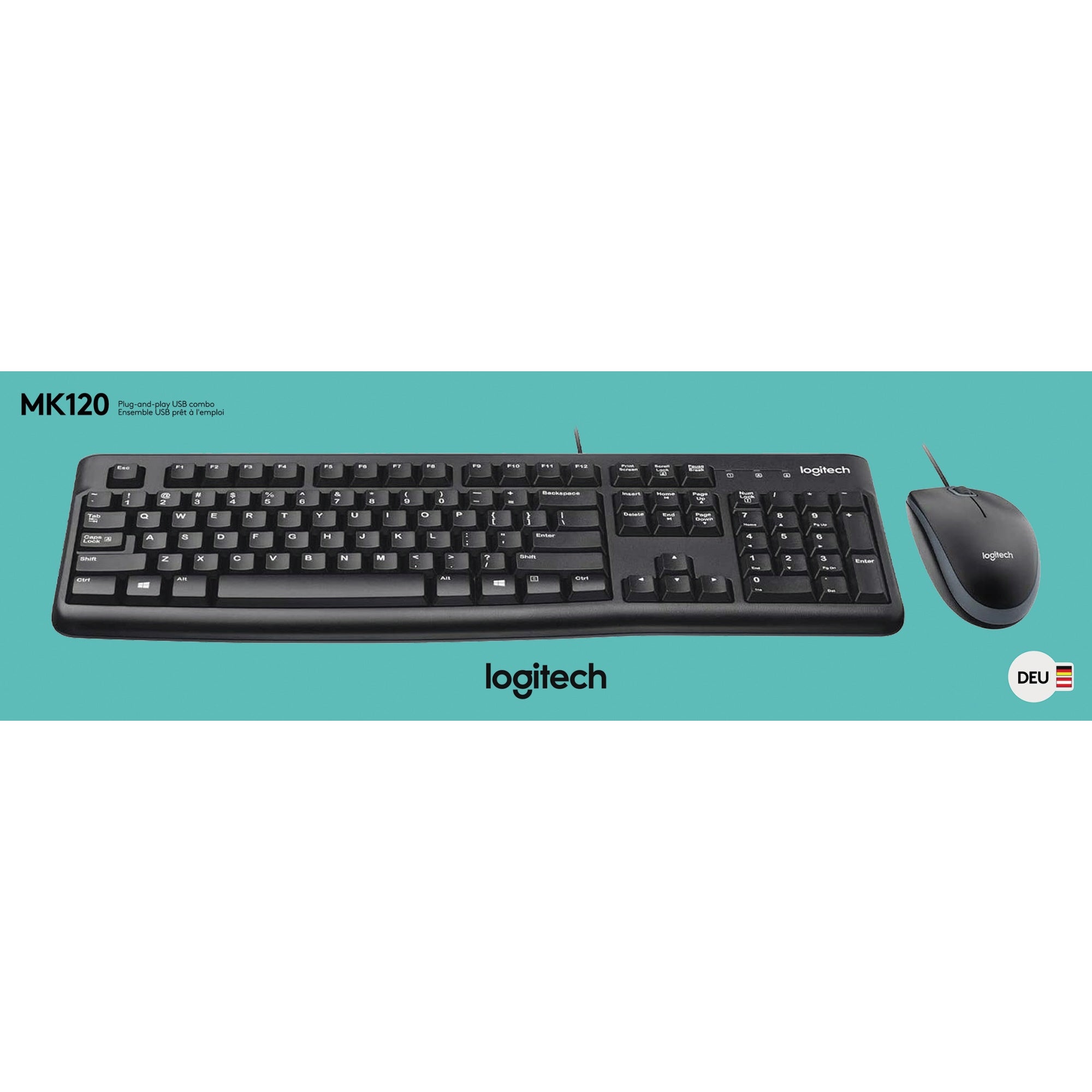 Logitech Tastatur-Maus-Set MK120