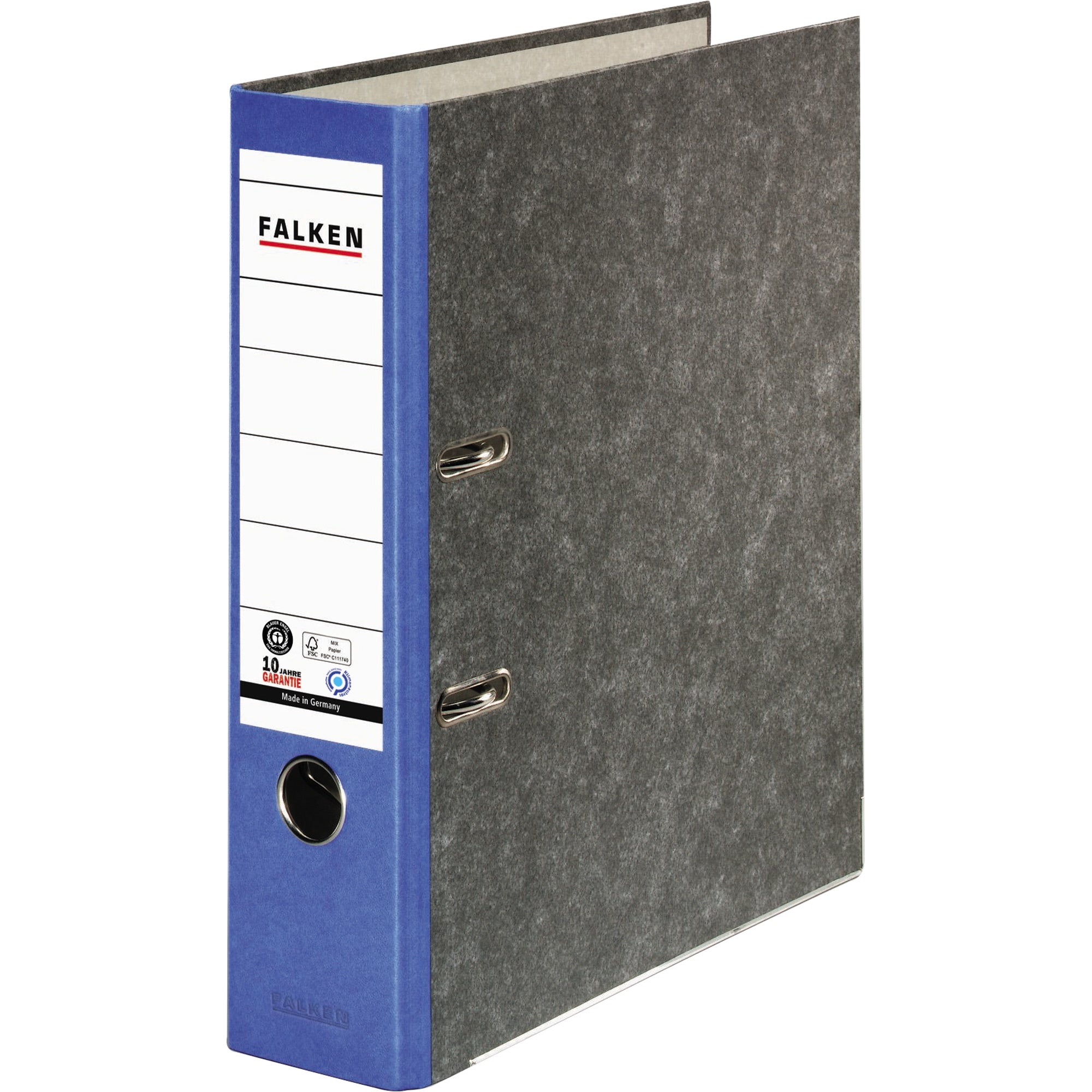Falken Ordner S80 DIN A4 80mm RC Pappe blau