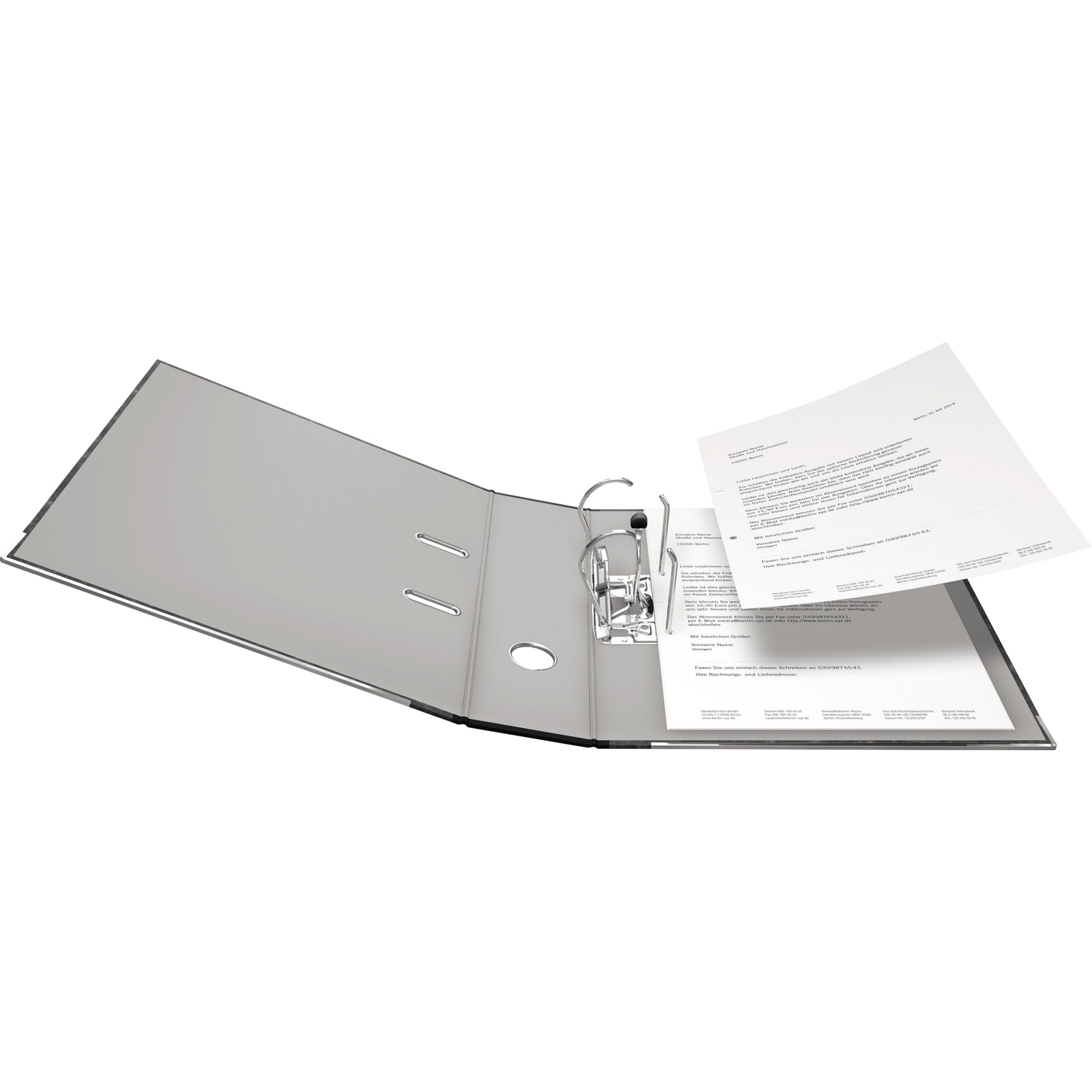 Falken Ordner S80 DIN A4 80mm RC Pappe schwarz