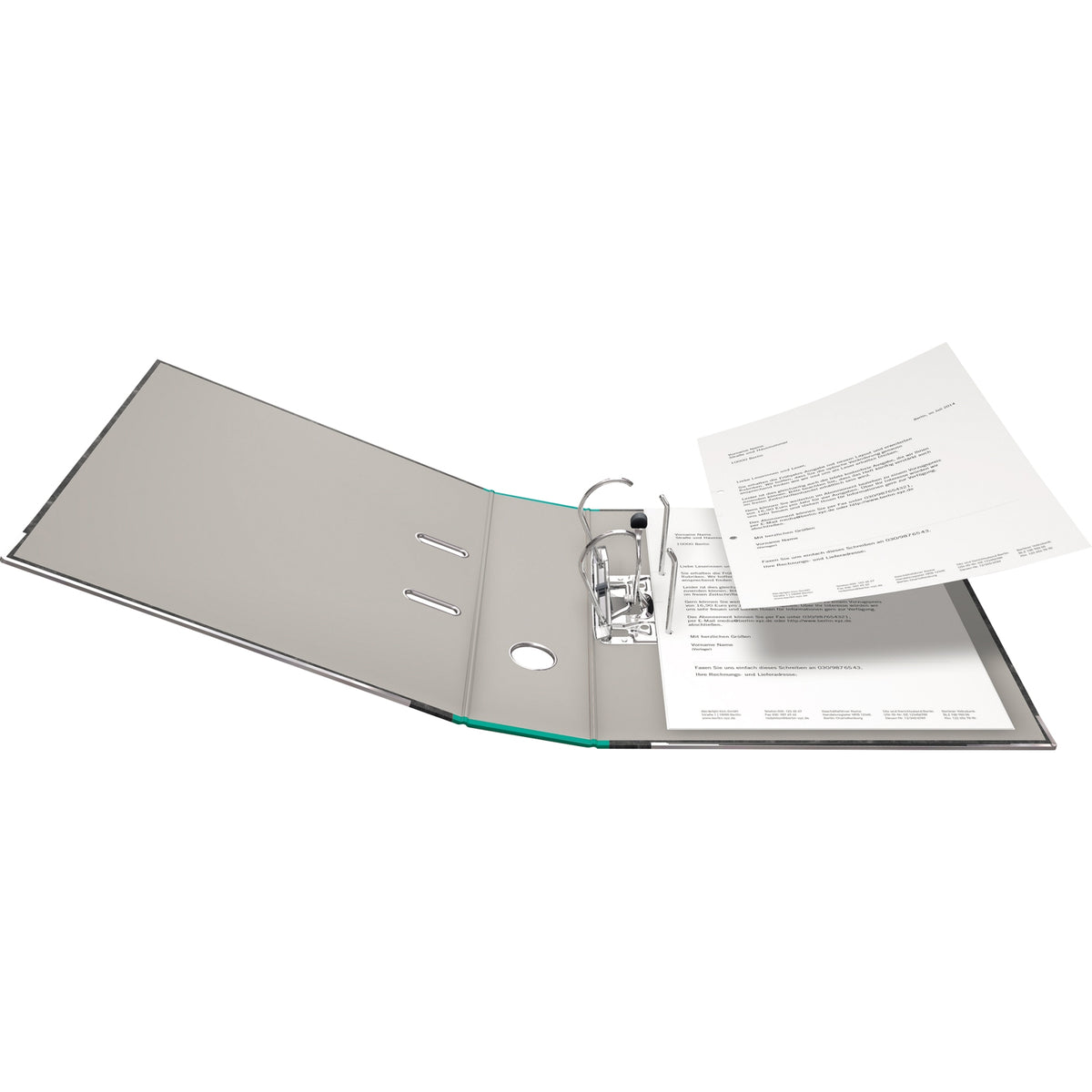 Falken Ordner S80 DIN A4 80mm Pappe grün