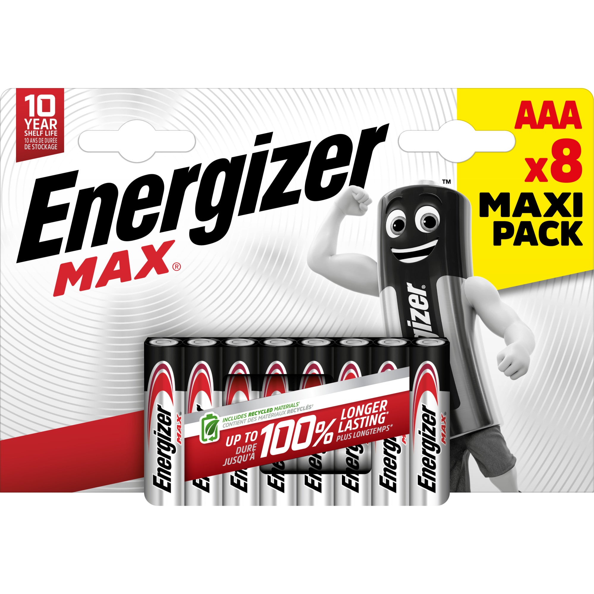 Energizer Batterie Max Alkaline AAA LR03 8St.