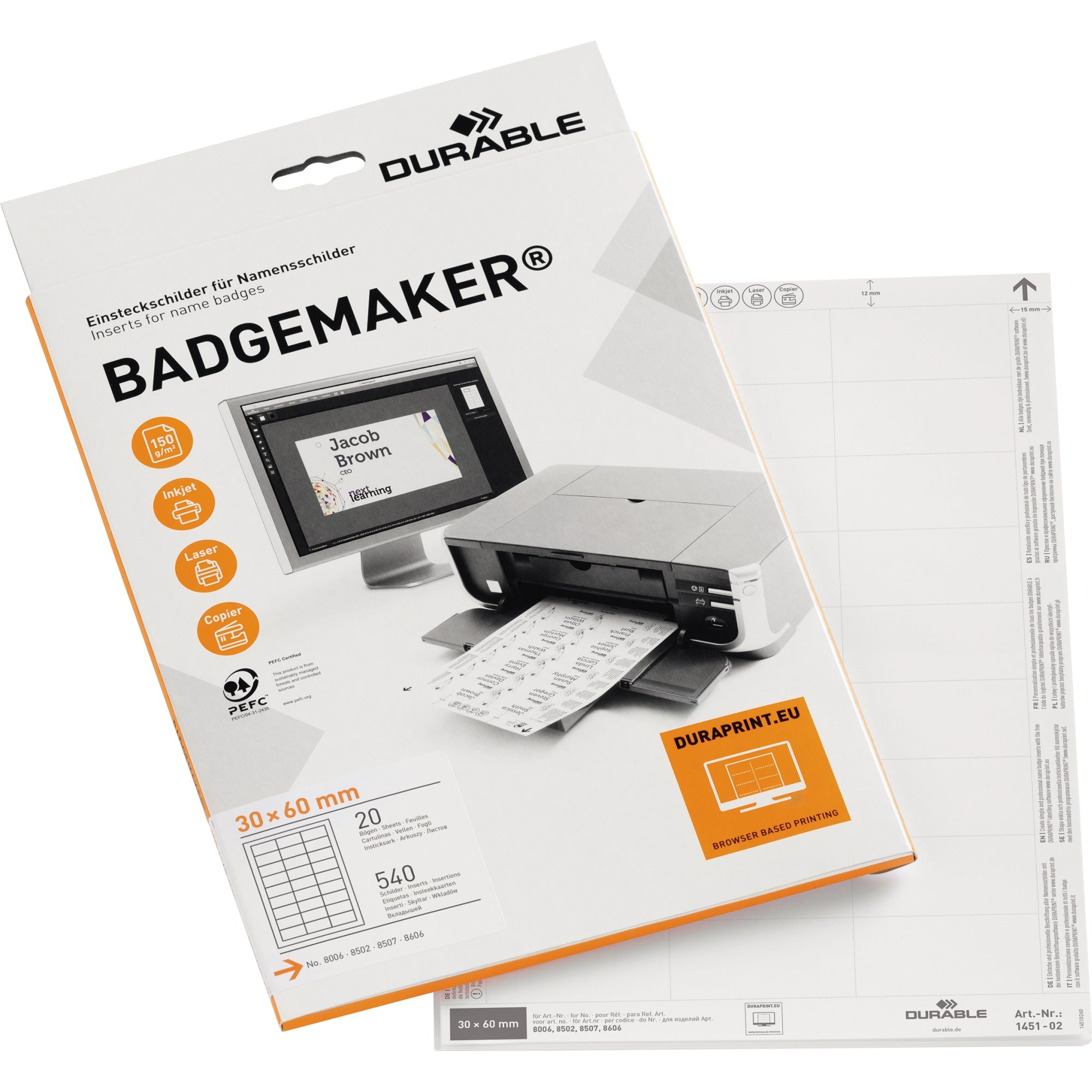 DUR Einsteckschild BADGEMAKER®
