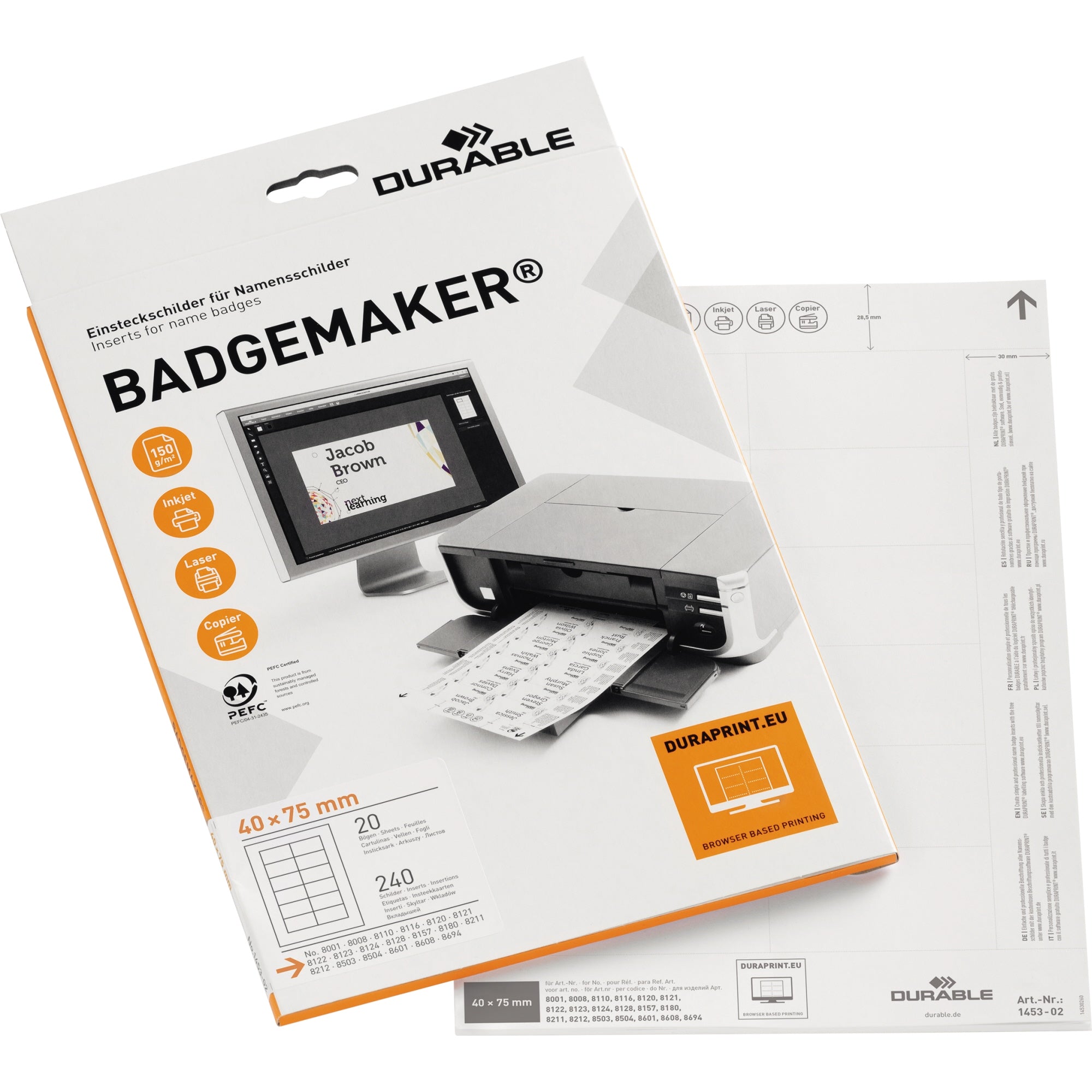 DUR Einsteckschild BADGEMAKER®