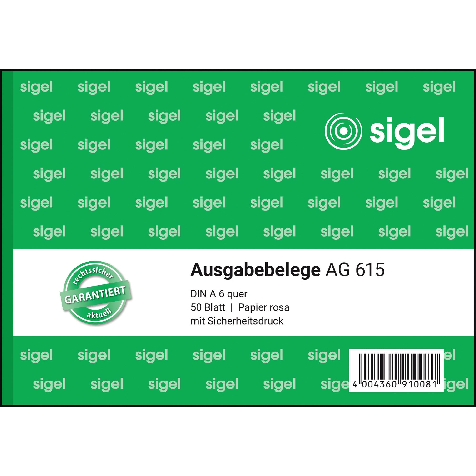 Sigel Ausgabebeleg AG 615