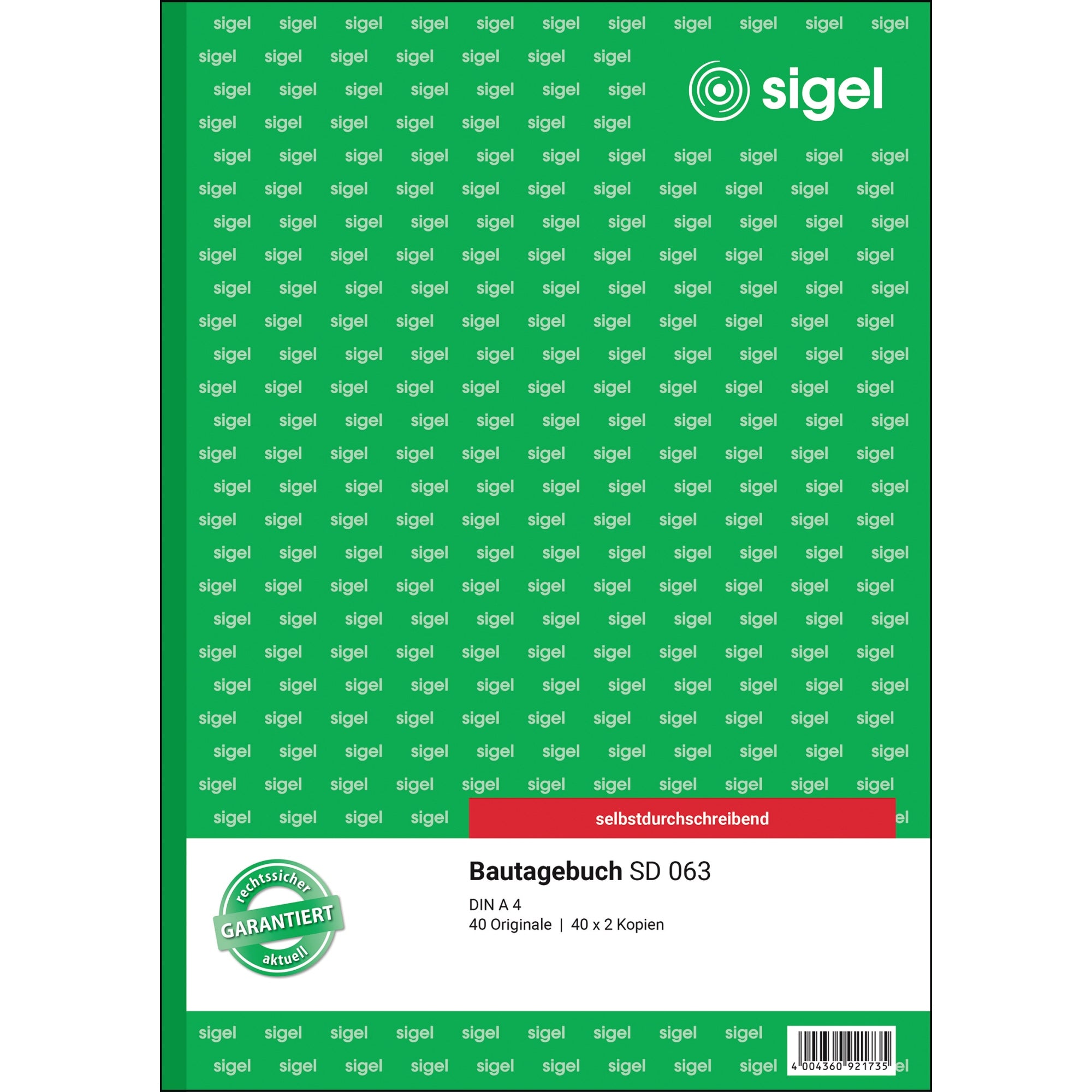 Sigel Bautagebuch SD 063
