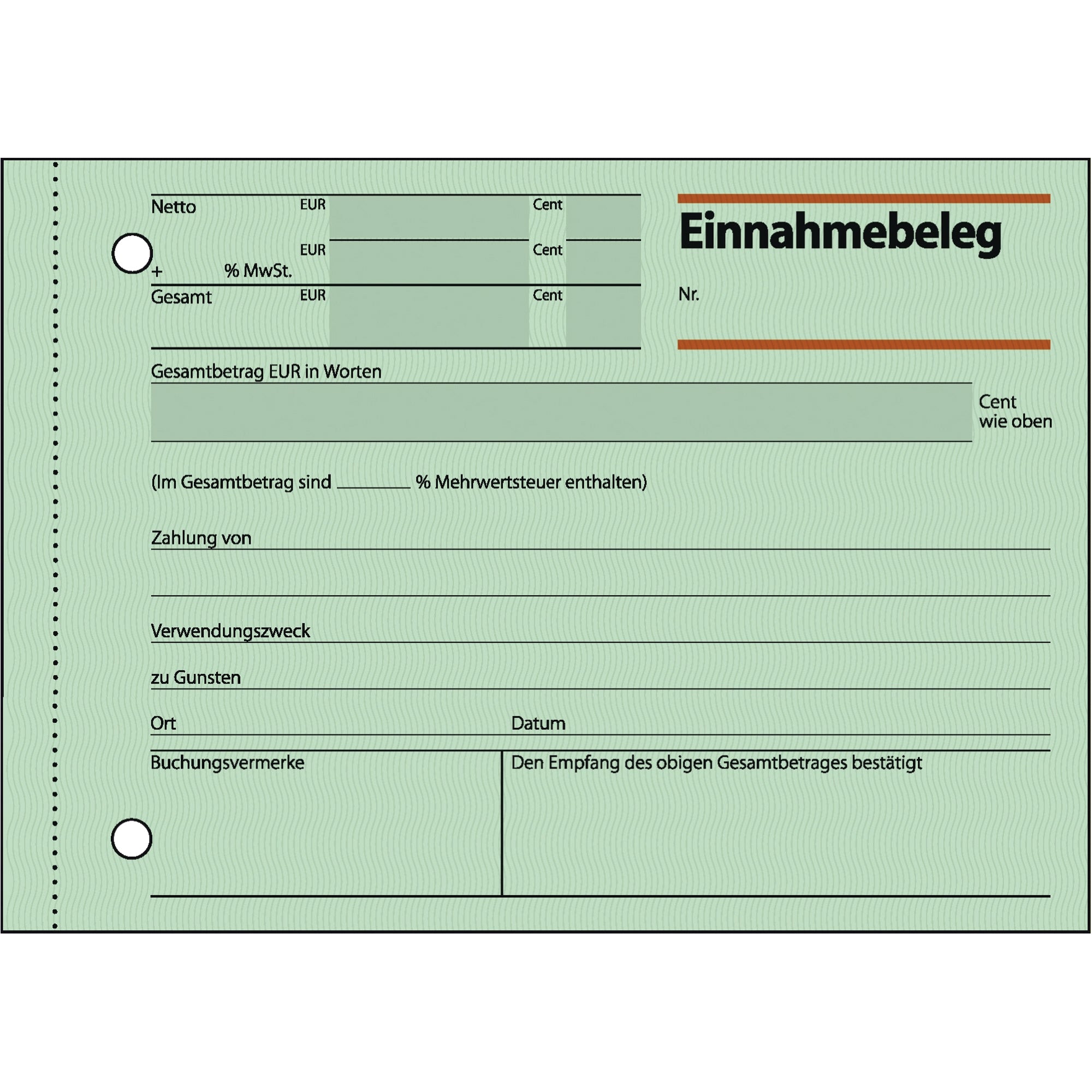 Sigel Einnahmebeleg EB 615