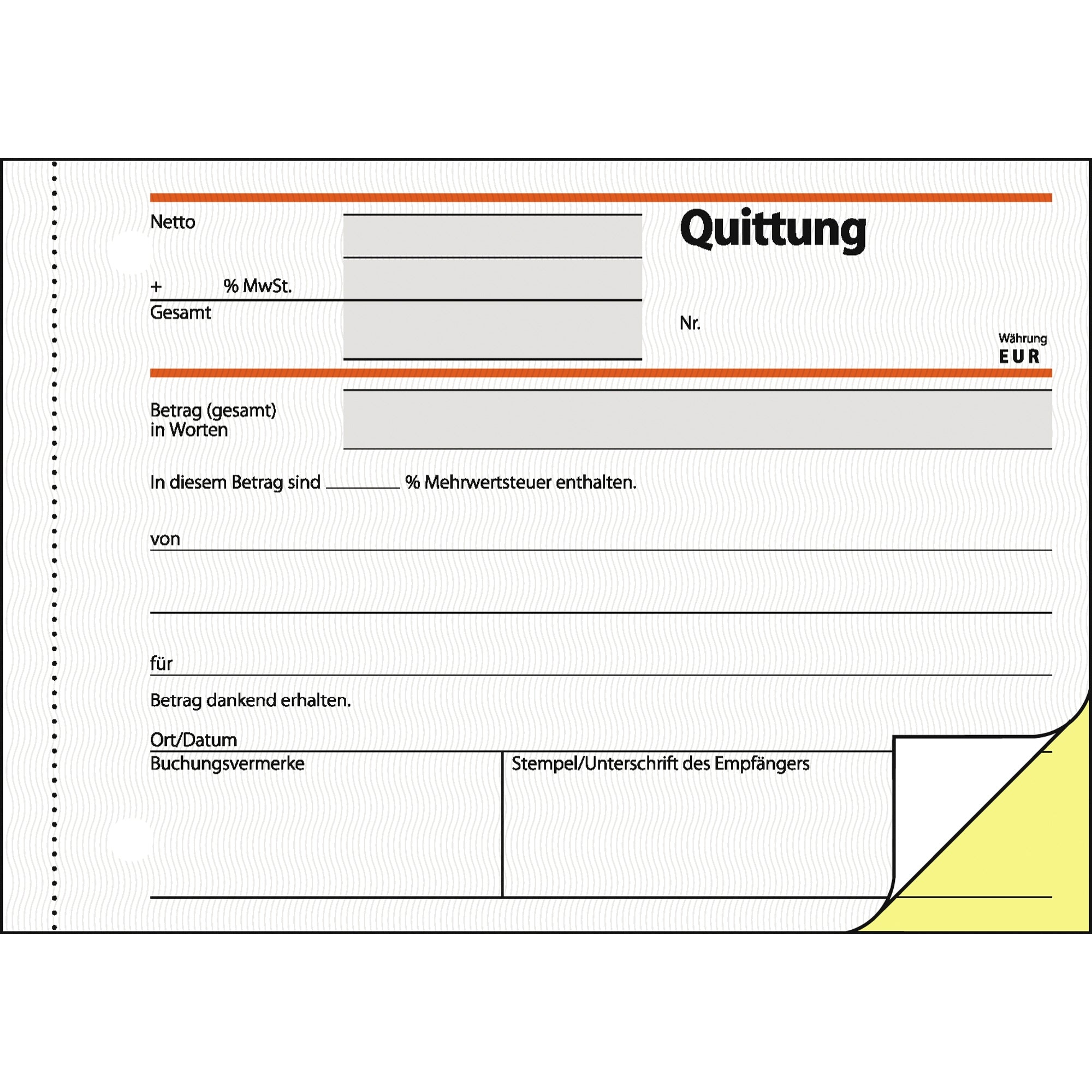 Sigel Quittungsblock SD 022
