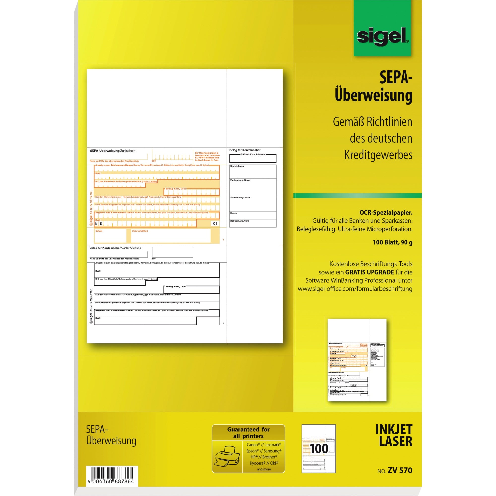 Sigel Überweisung ZV 570