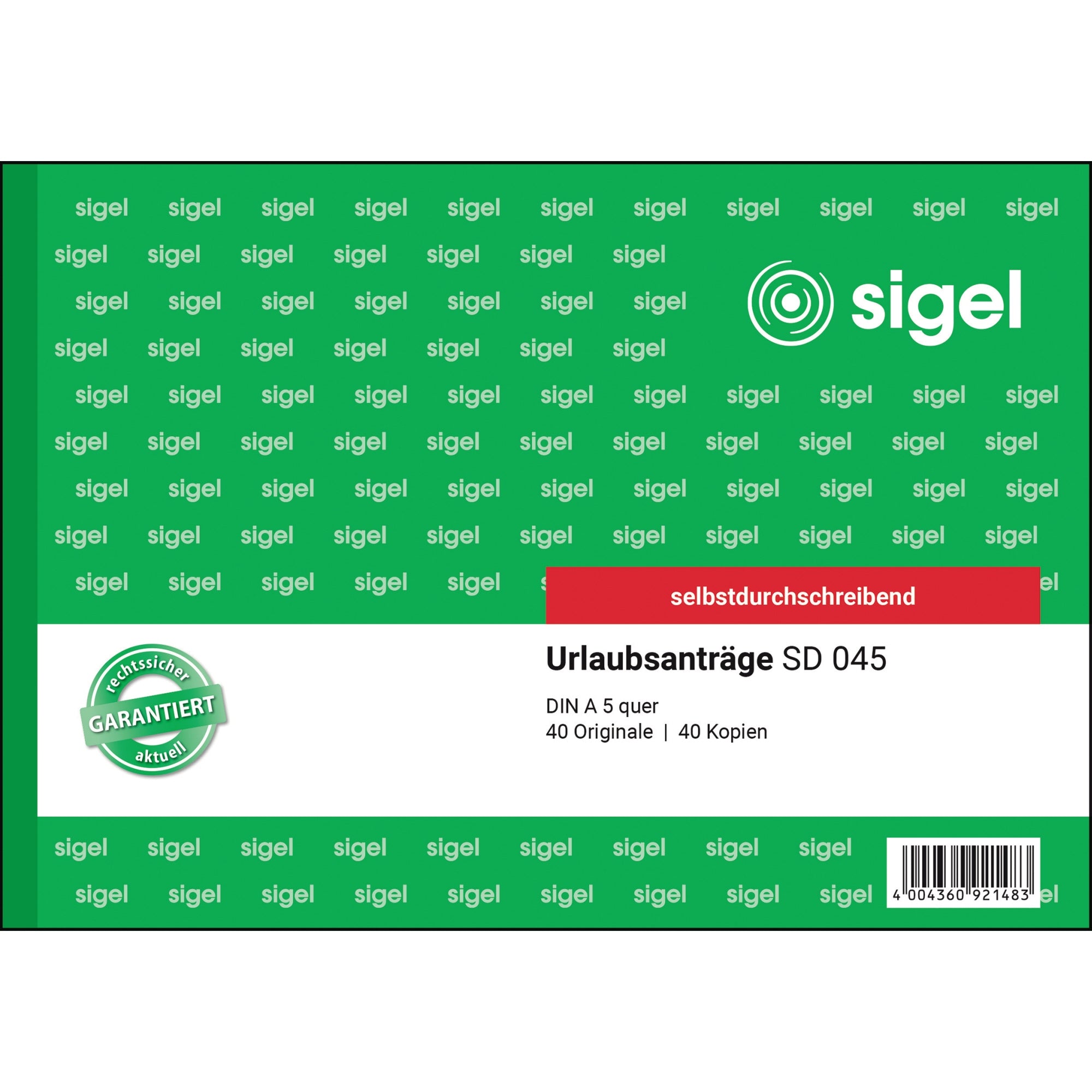 Sigel Urlaubsantrag SD 045