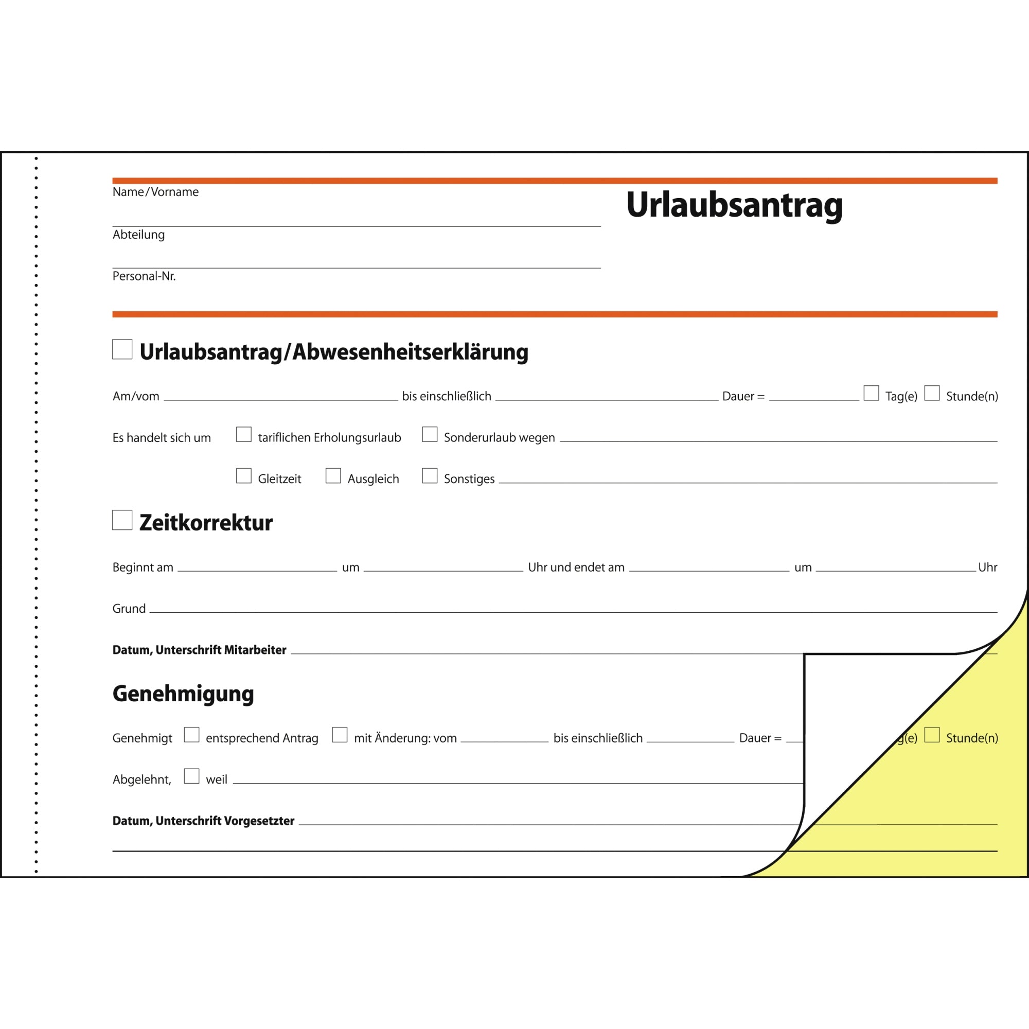 Sigel Urlaubsantrag SD 045