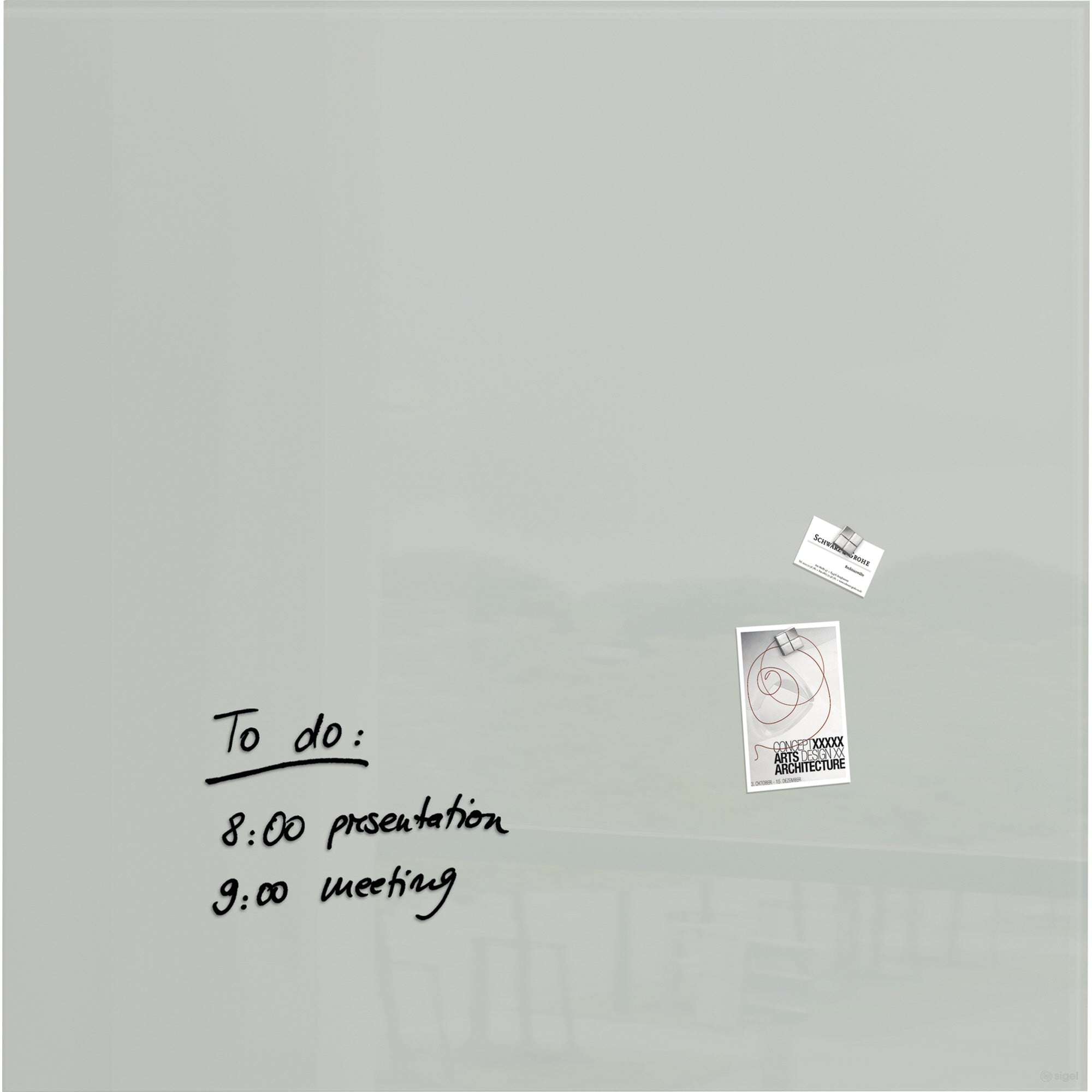 Sigel Glasboard Artverum, grau