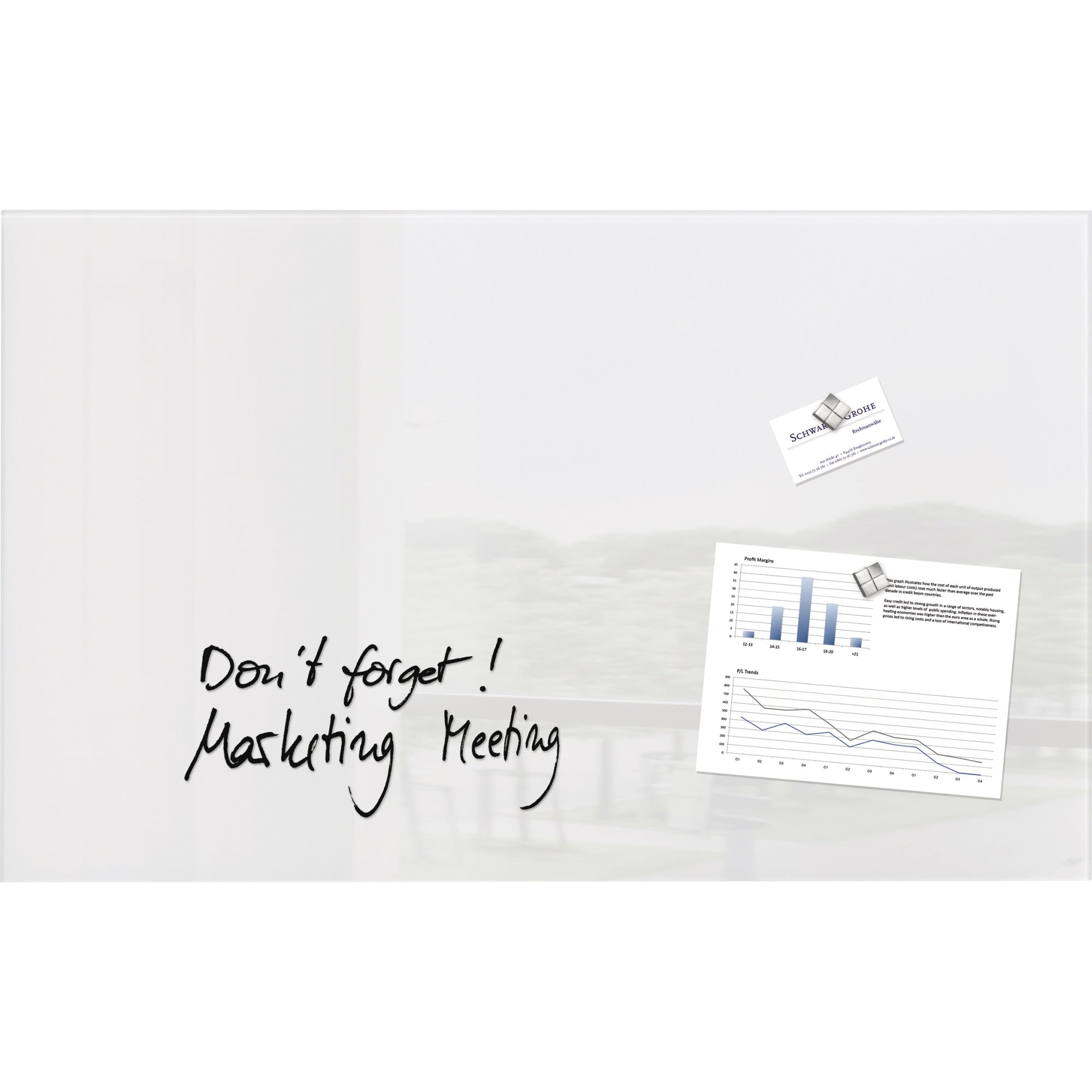 Sigel Glasboard Artverum 2000x1000x18mm mt ws