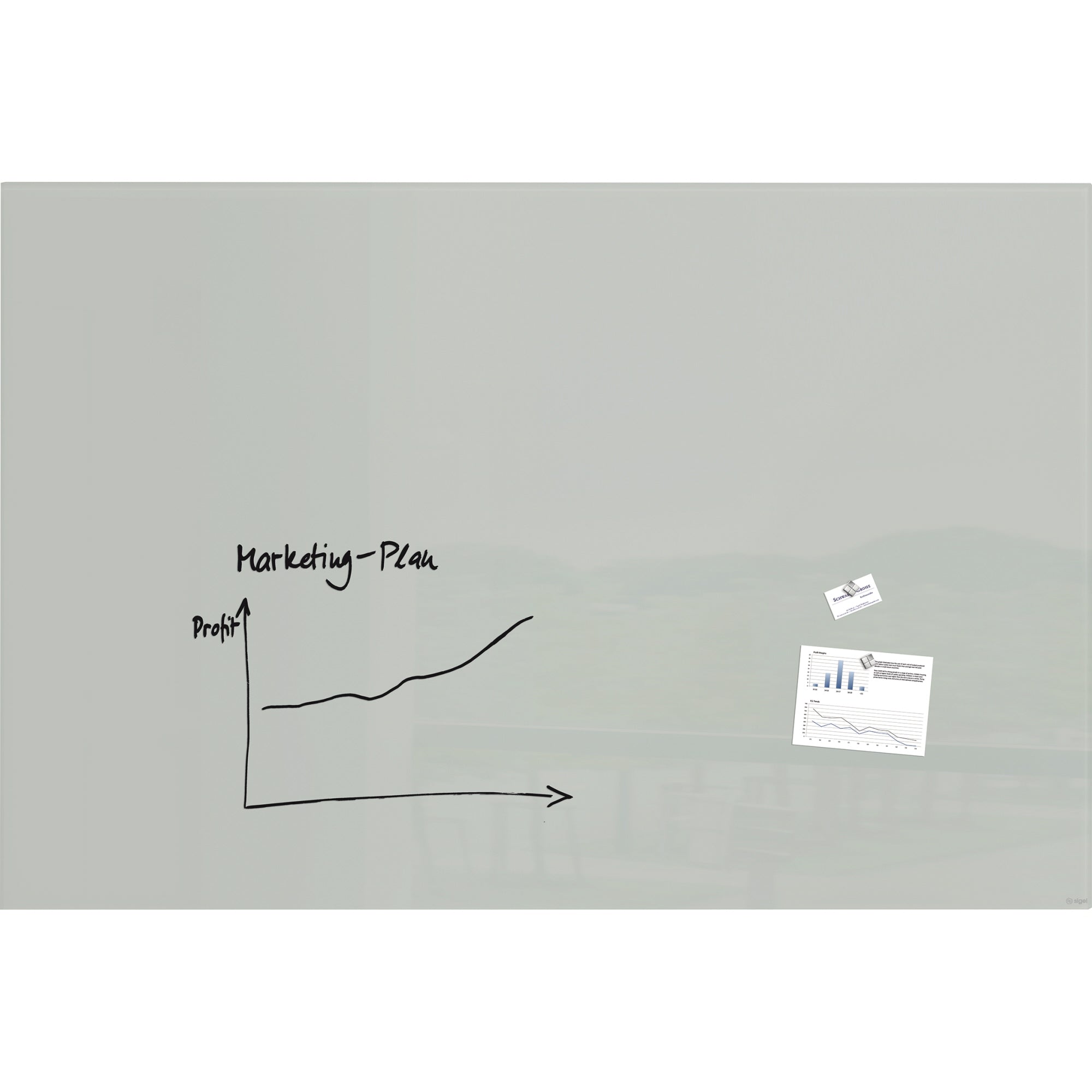 Sigel Glasboard Artverum, grau