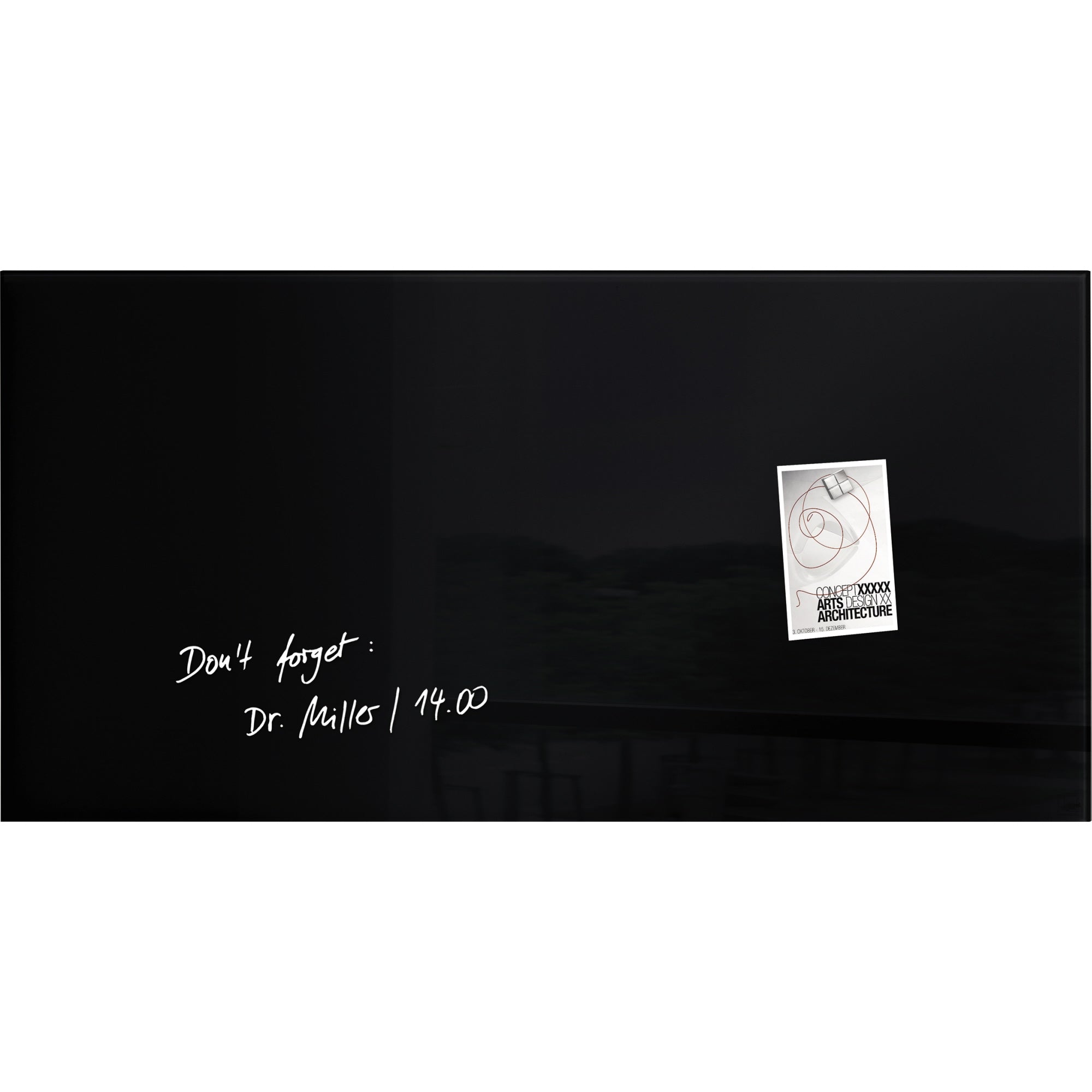 Sigel Glasboard Artverum, schwarz