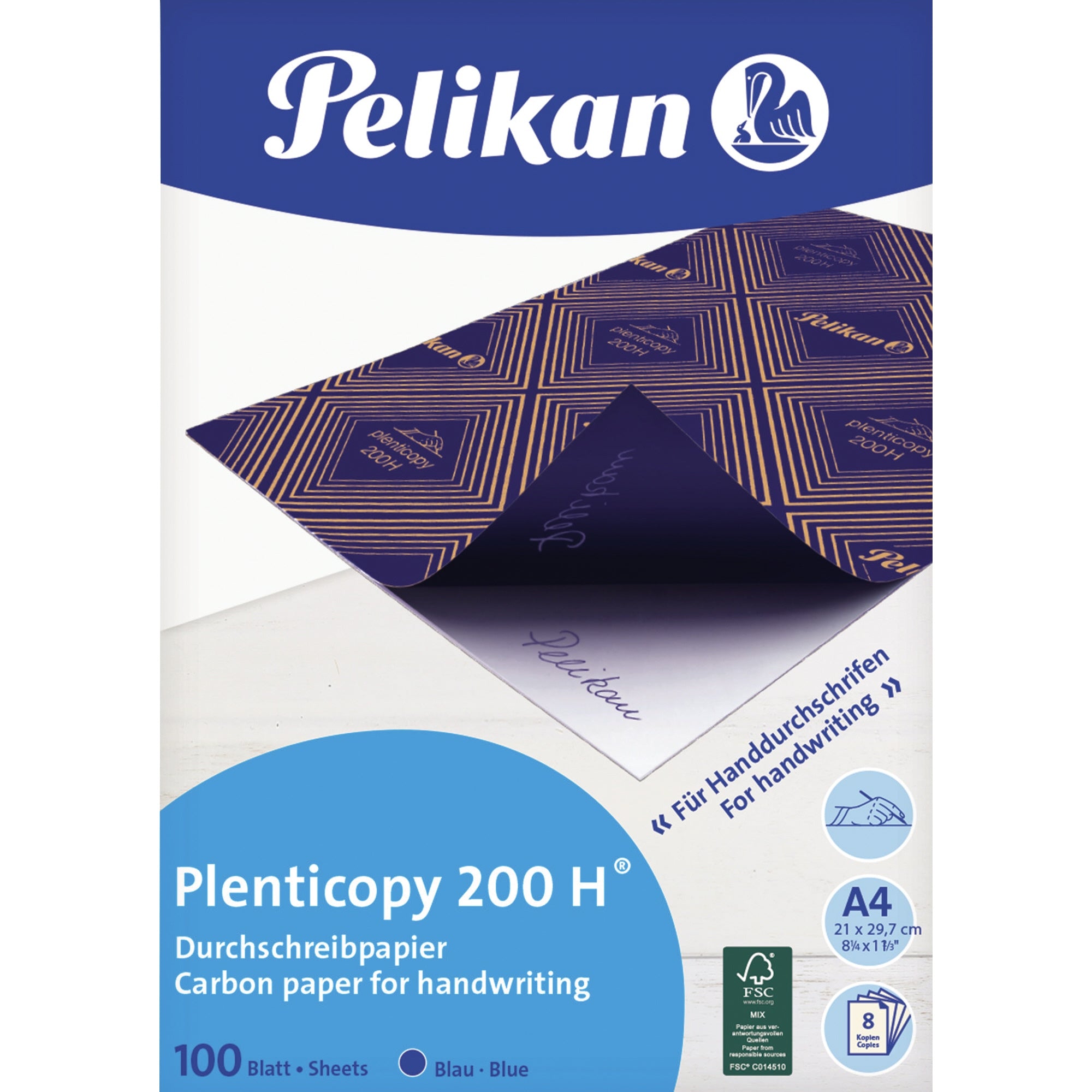 Pelikan Handdurchschreibepapier plenticopy 200 H, DIN A4