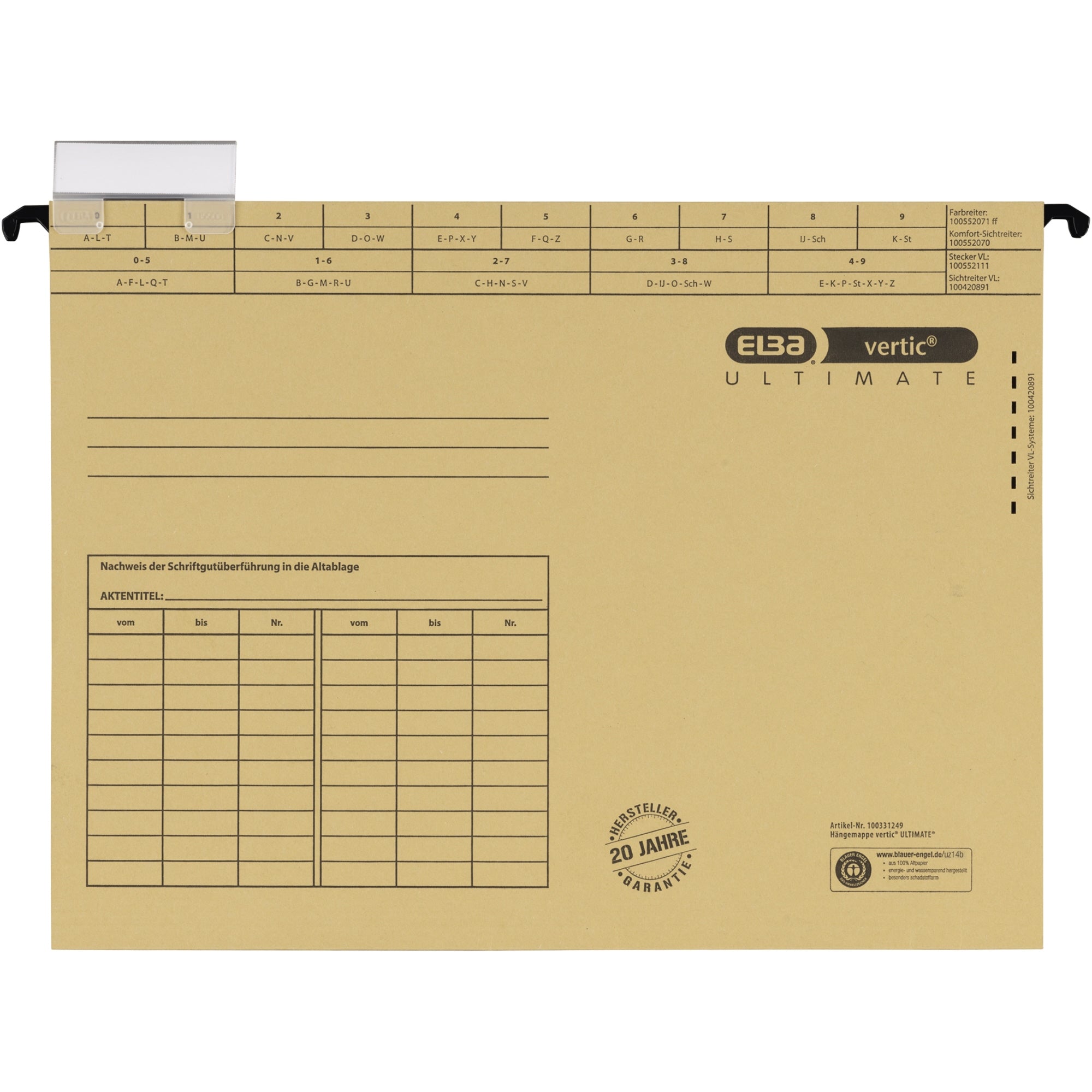 Elba Hängemappe vertic® ULTIMATE®, DIN A4