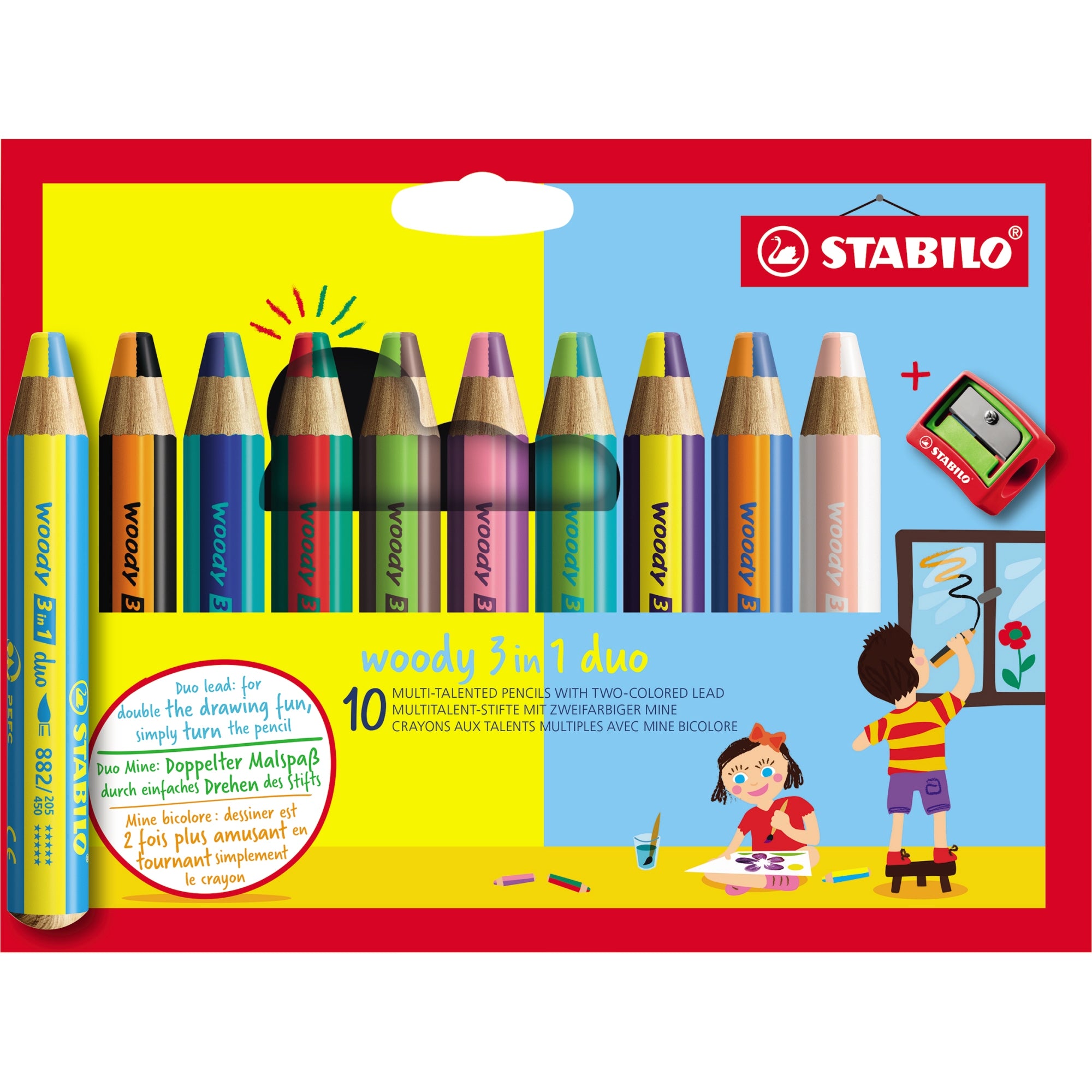 Stabilo Buntstift woody 3 in 1 duo