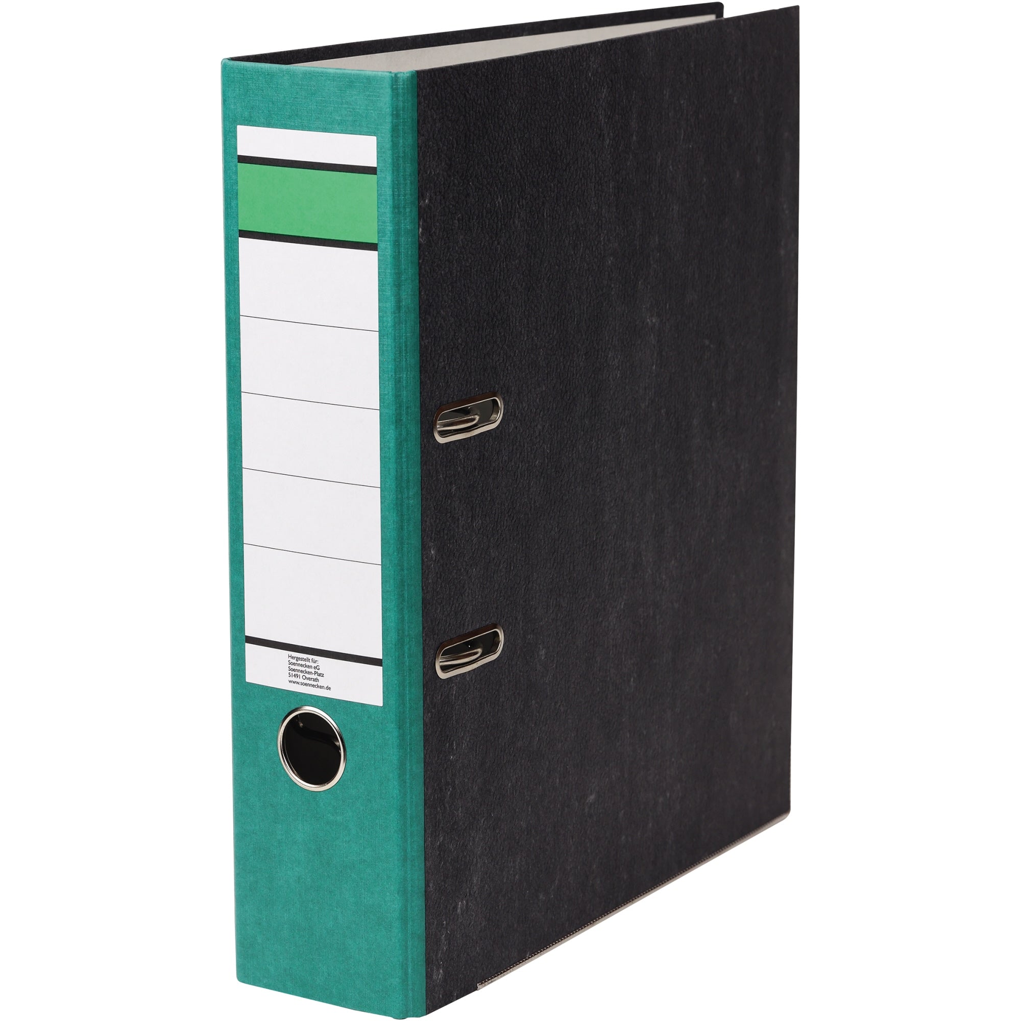 Ordner DIN A4 80mm Recycling Pappe gn