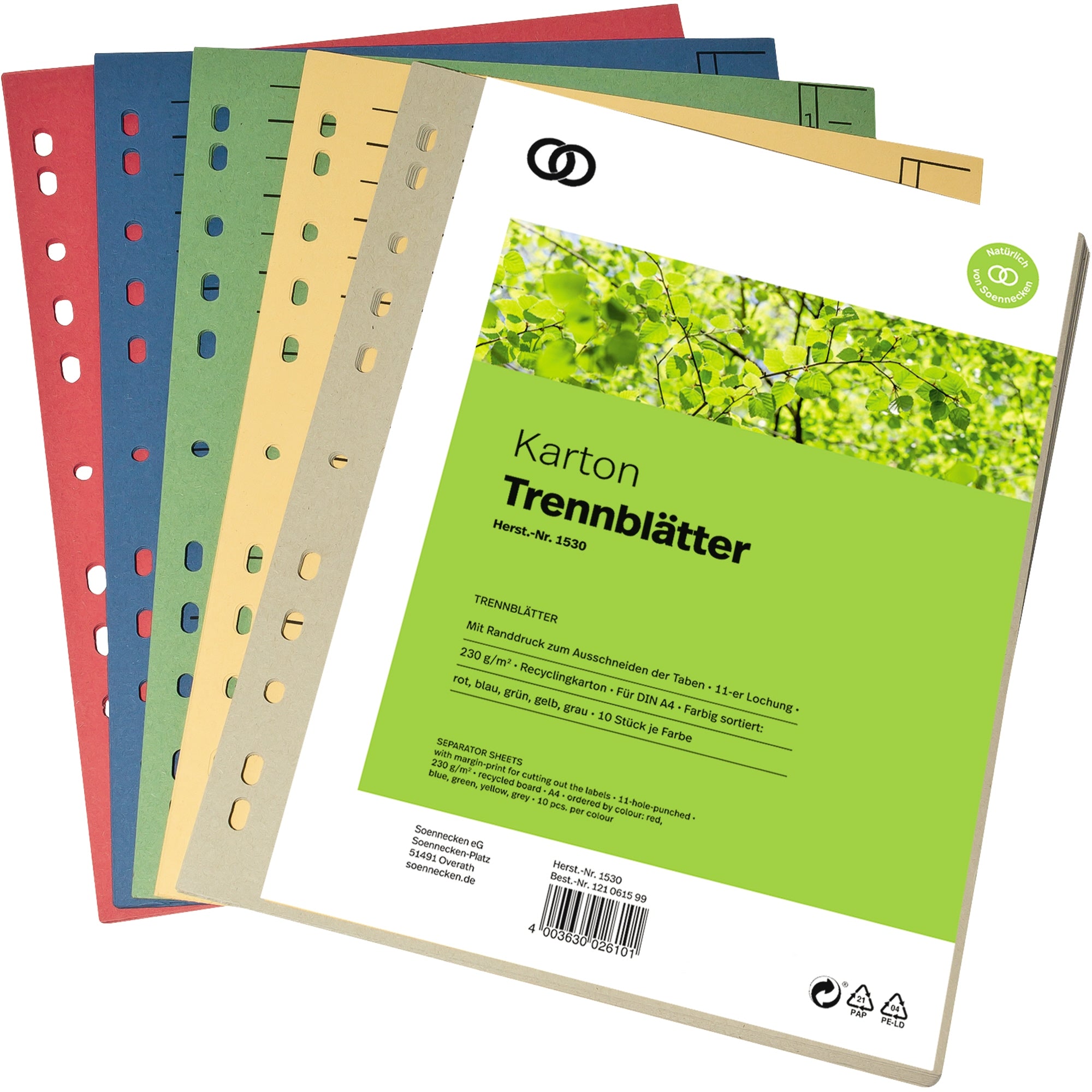 Soennecken Trennblatt oeco, DIN A4