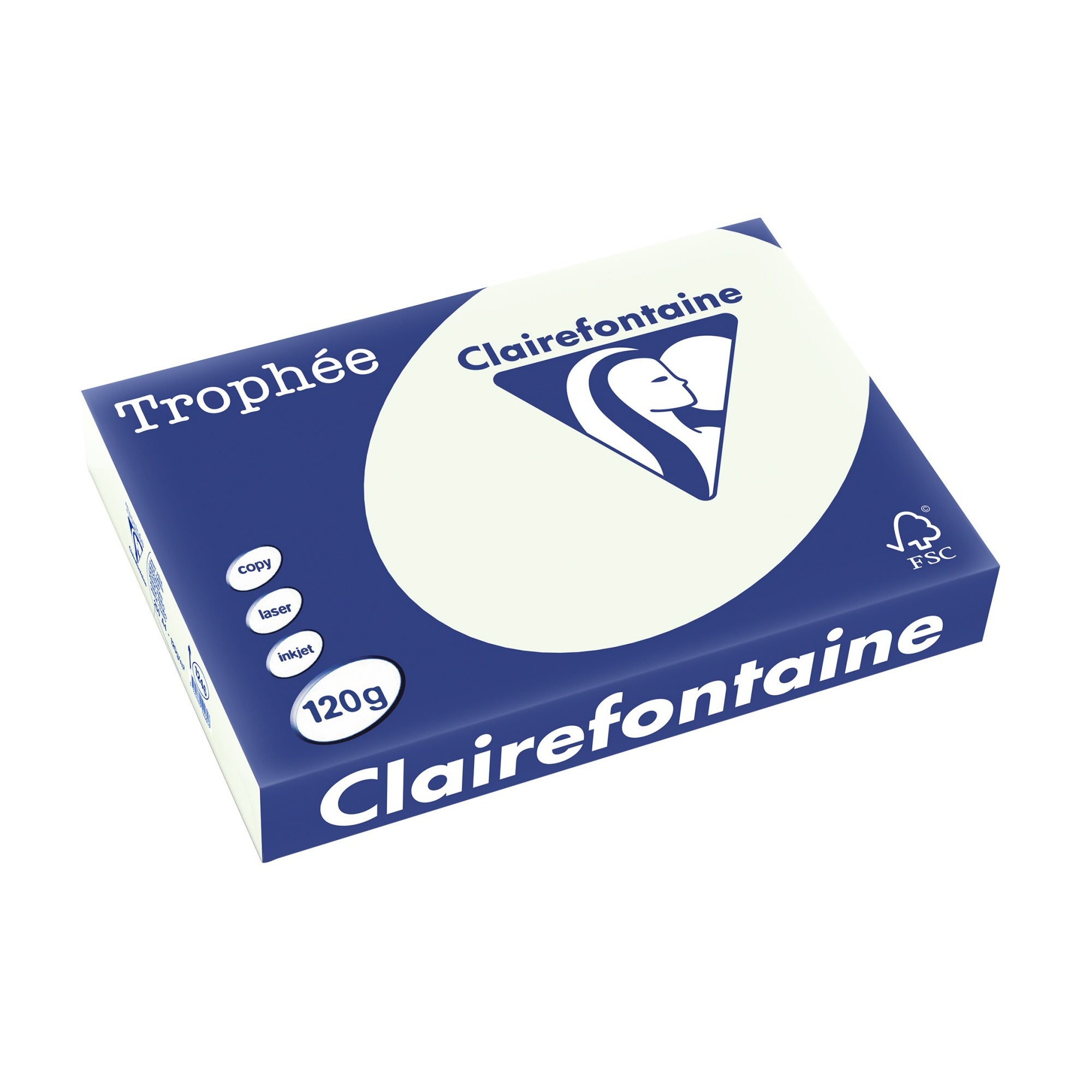 Clairefontaine Kopierpapier A4 120g lindgrün 250Bl., DIN A4