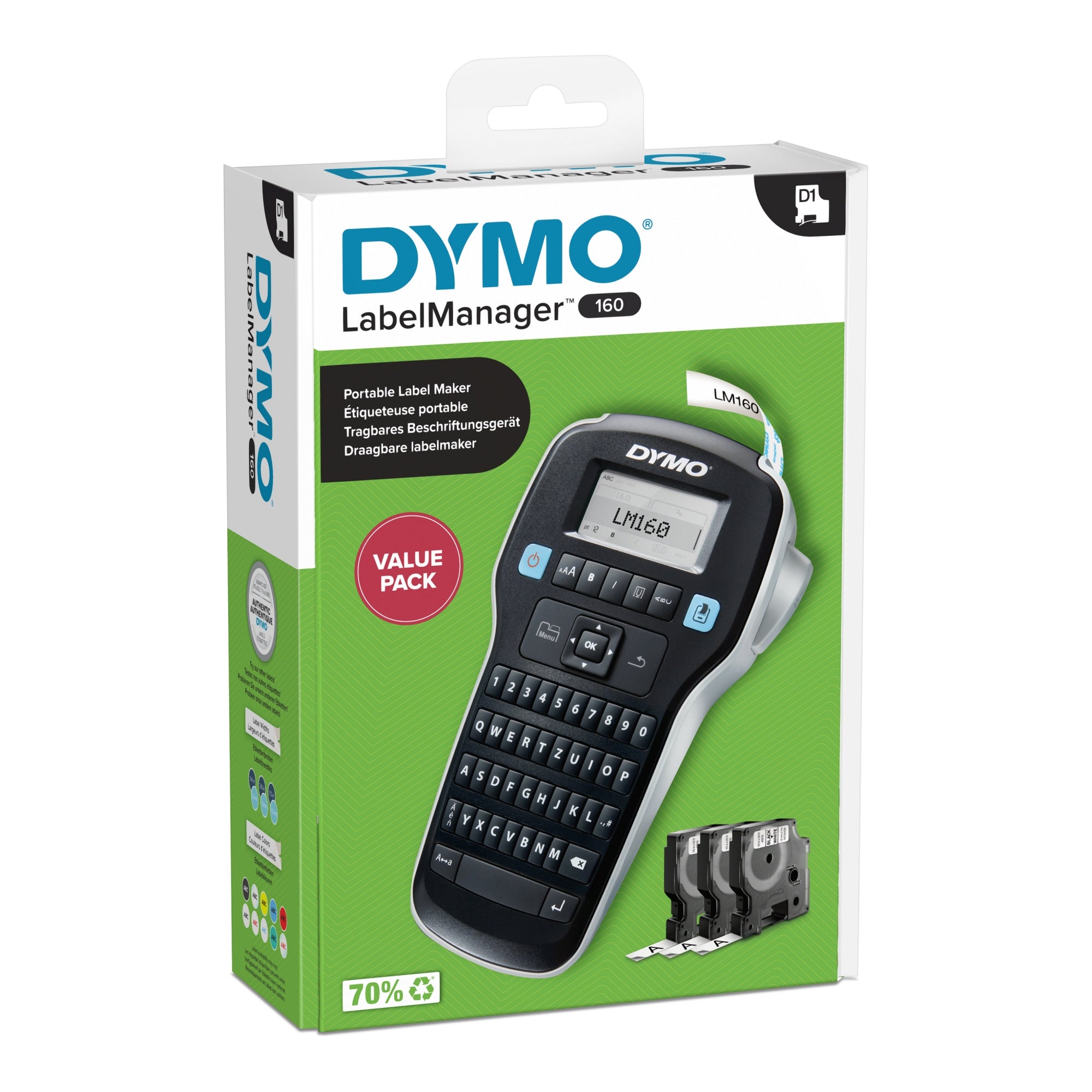Dymo Beschriftungsgerät LabelManagerT 160 Value Pack