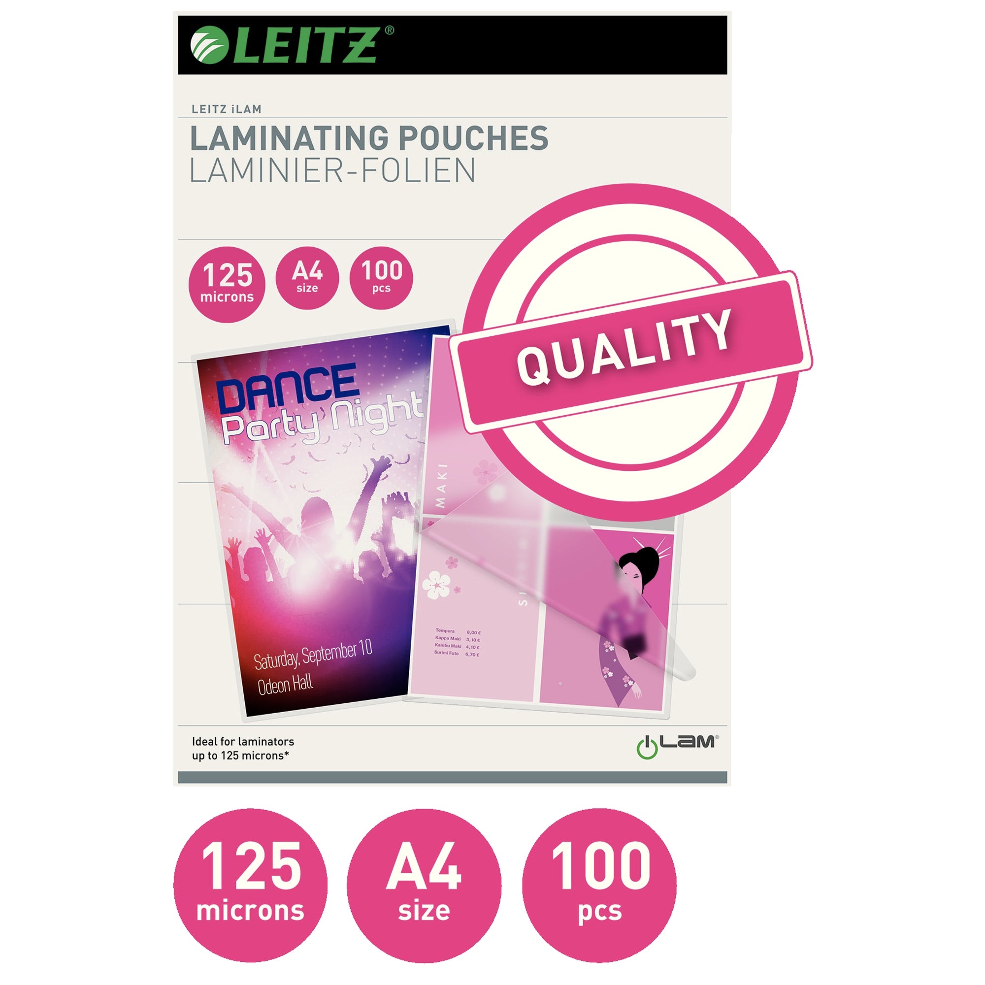 Leitz Laminierfolie, DIN A4