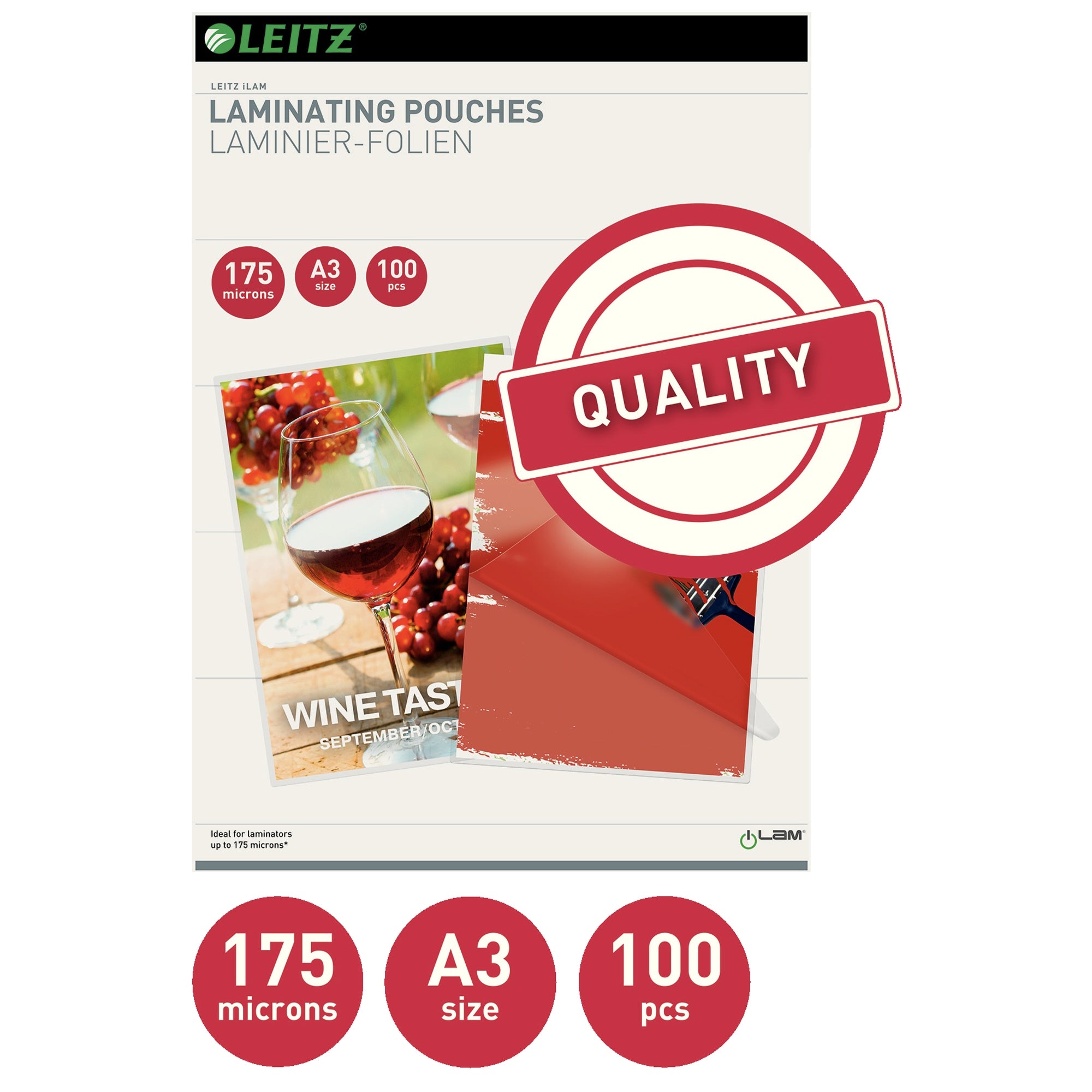 Leitz Laminierfolie, DIN A3