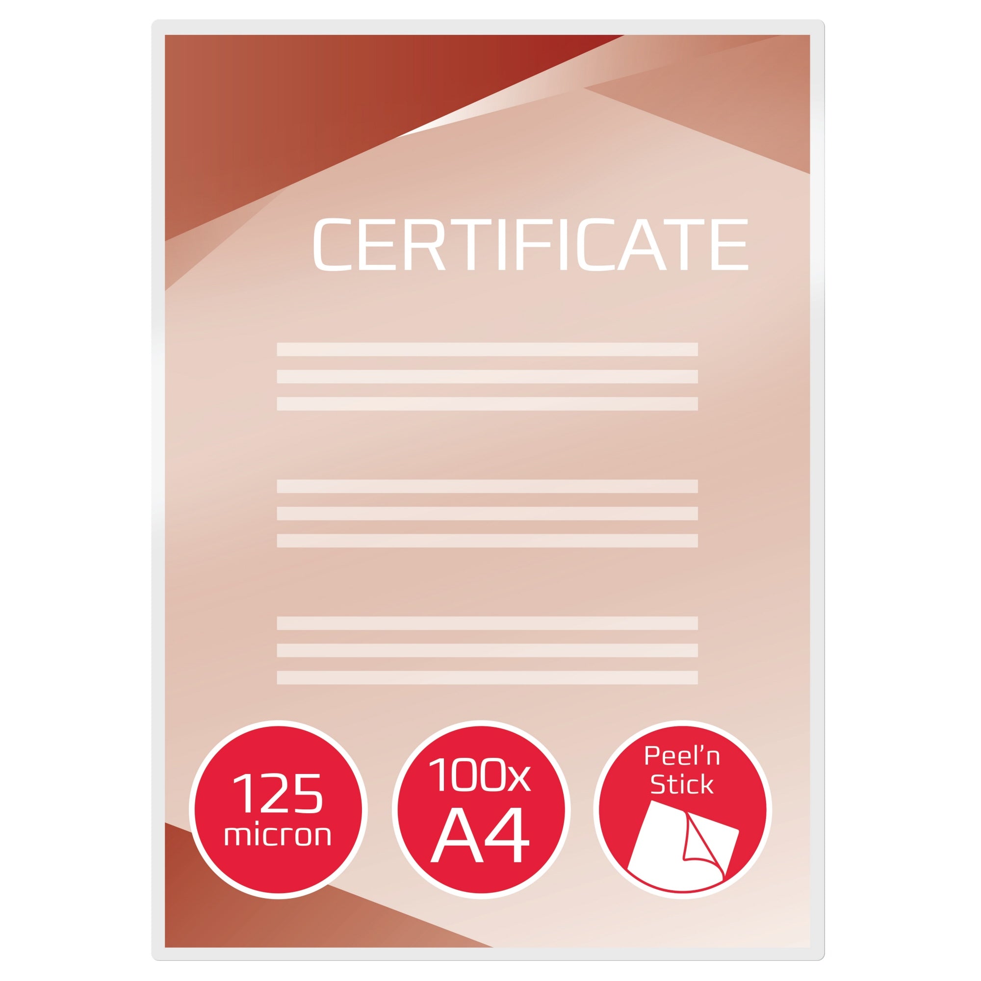 GBC Laminierfolie Peel'nStickTPouch