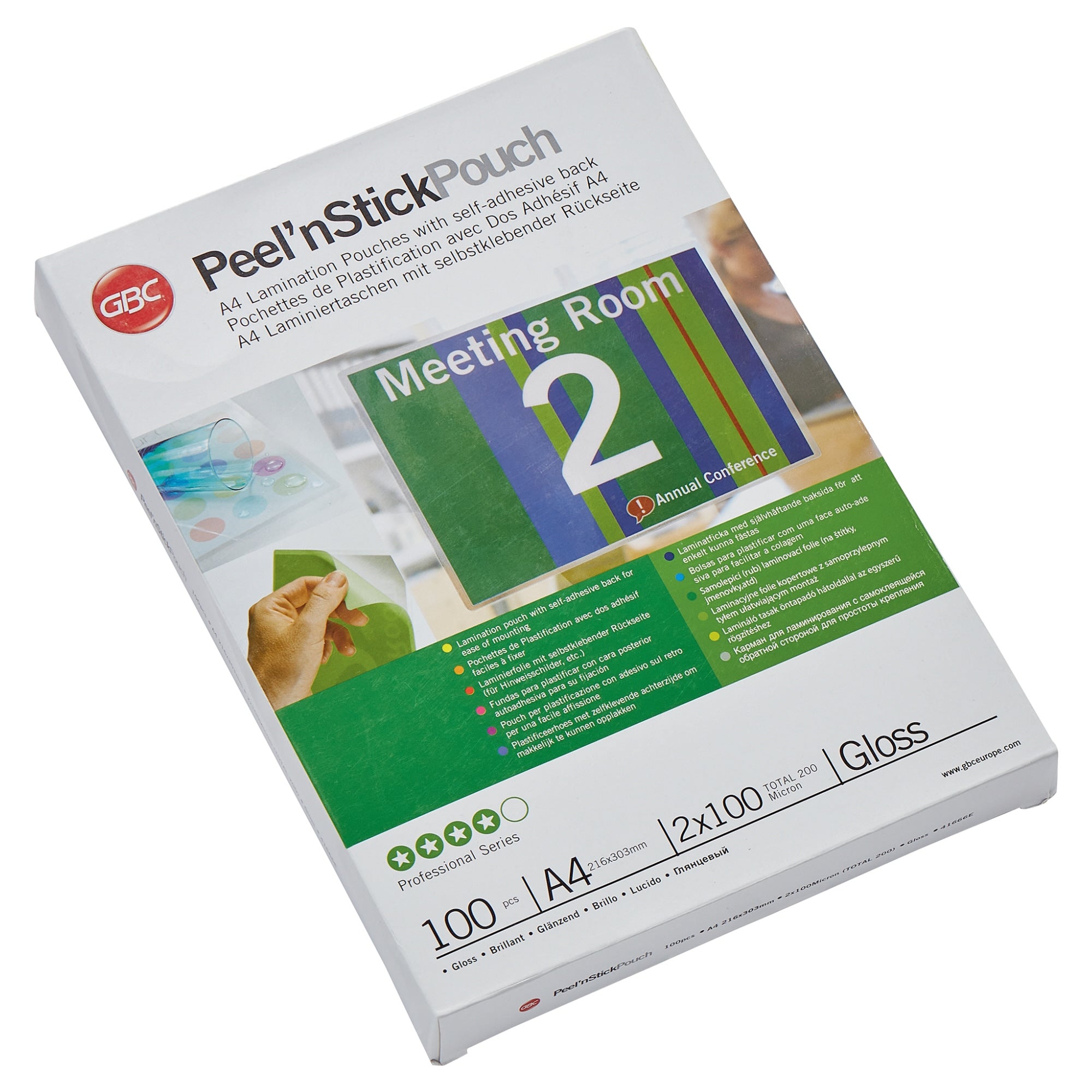 Gbc Laminierfolie Peel'n Stick