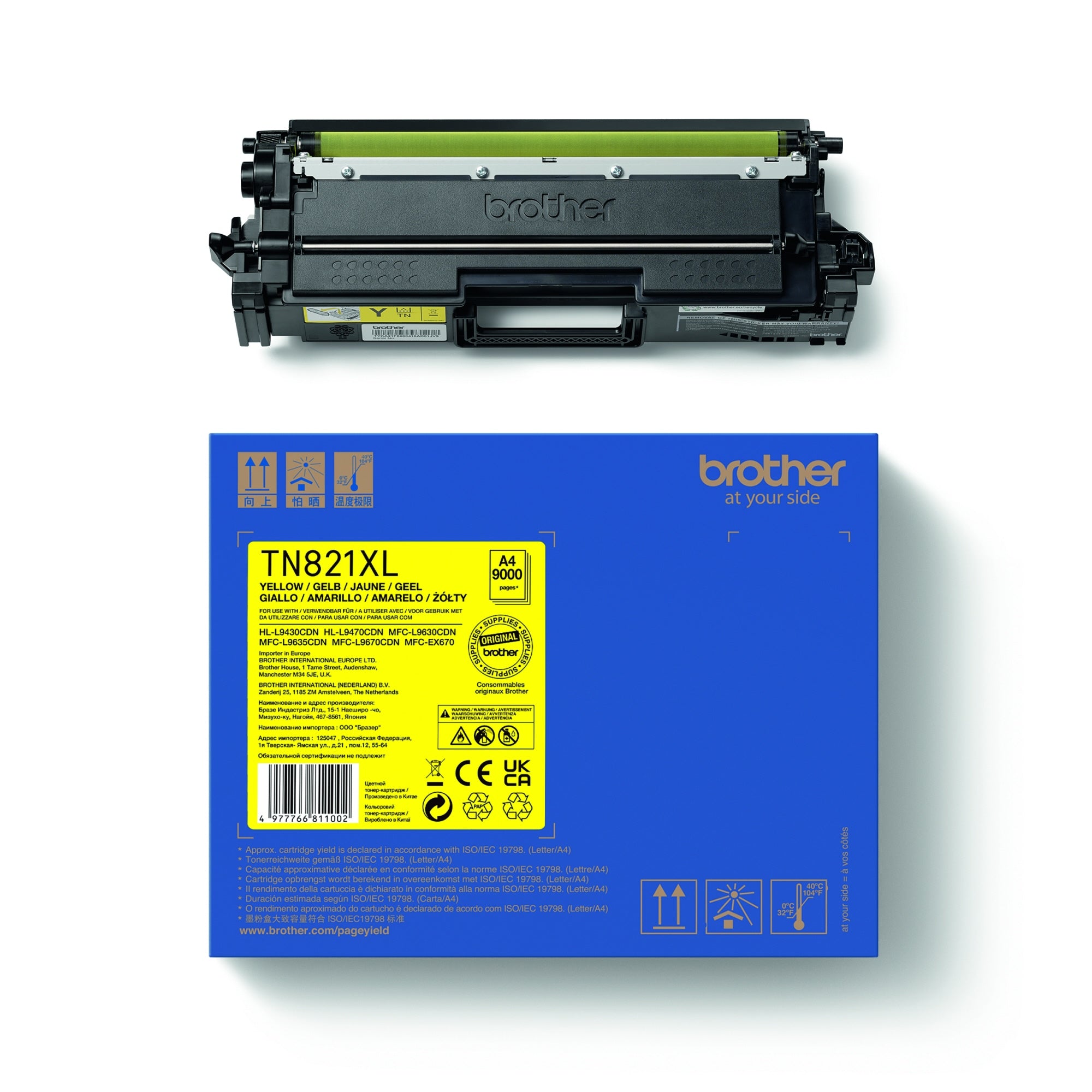 Brother Toner, gelb