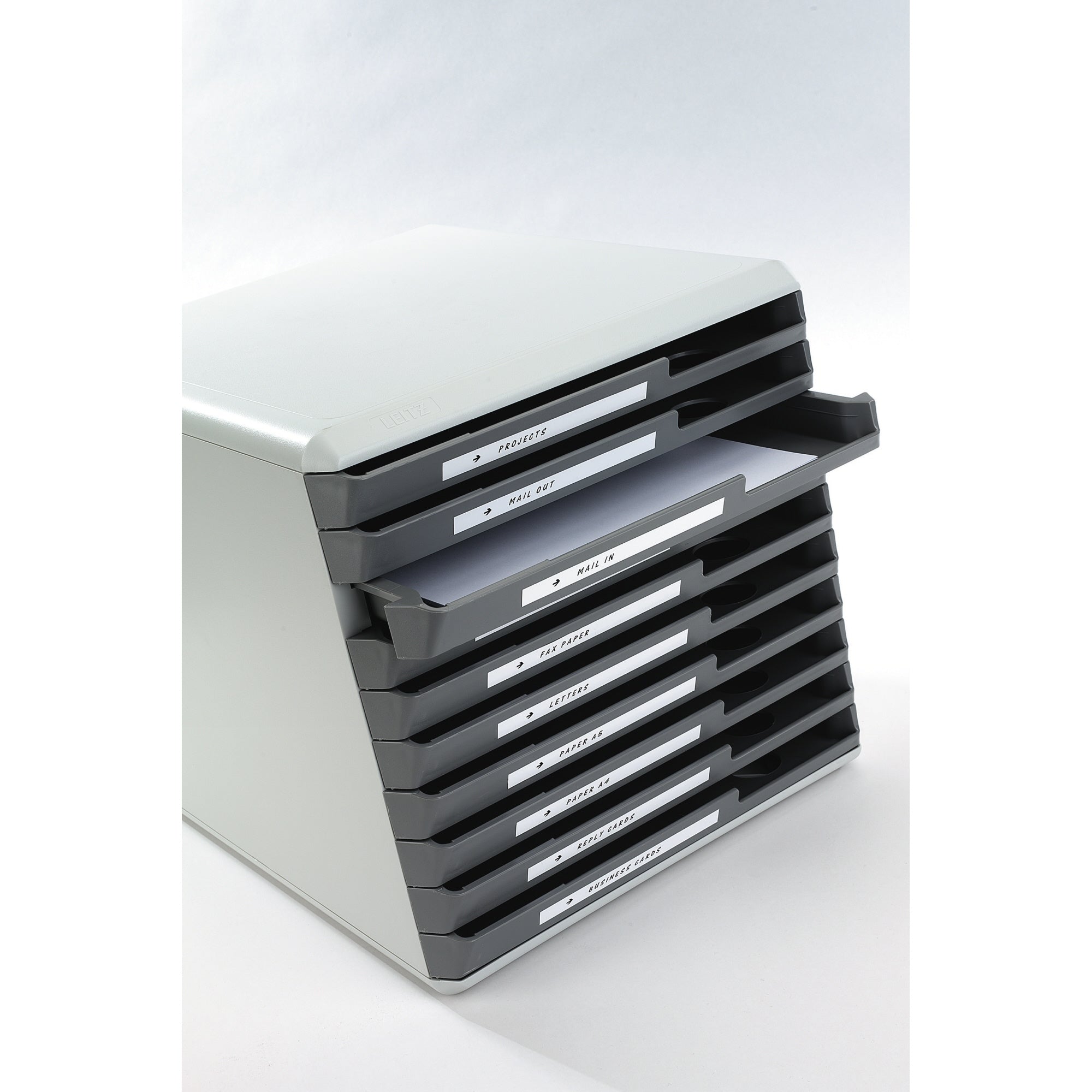 Dymo Schriftband-Kassette D1 12mmx7m sw auf ws 10St.