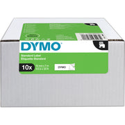Dymo Schriftband-Kassette D1 12mmx7m sw auf ws 10St.