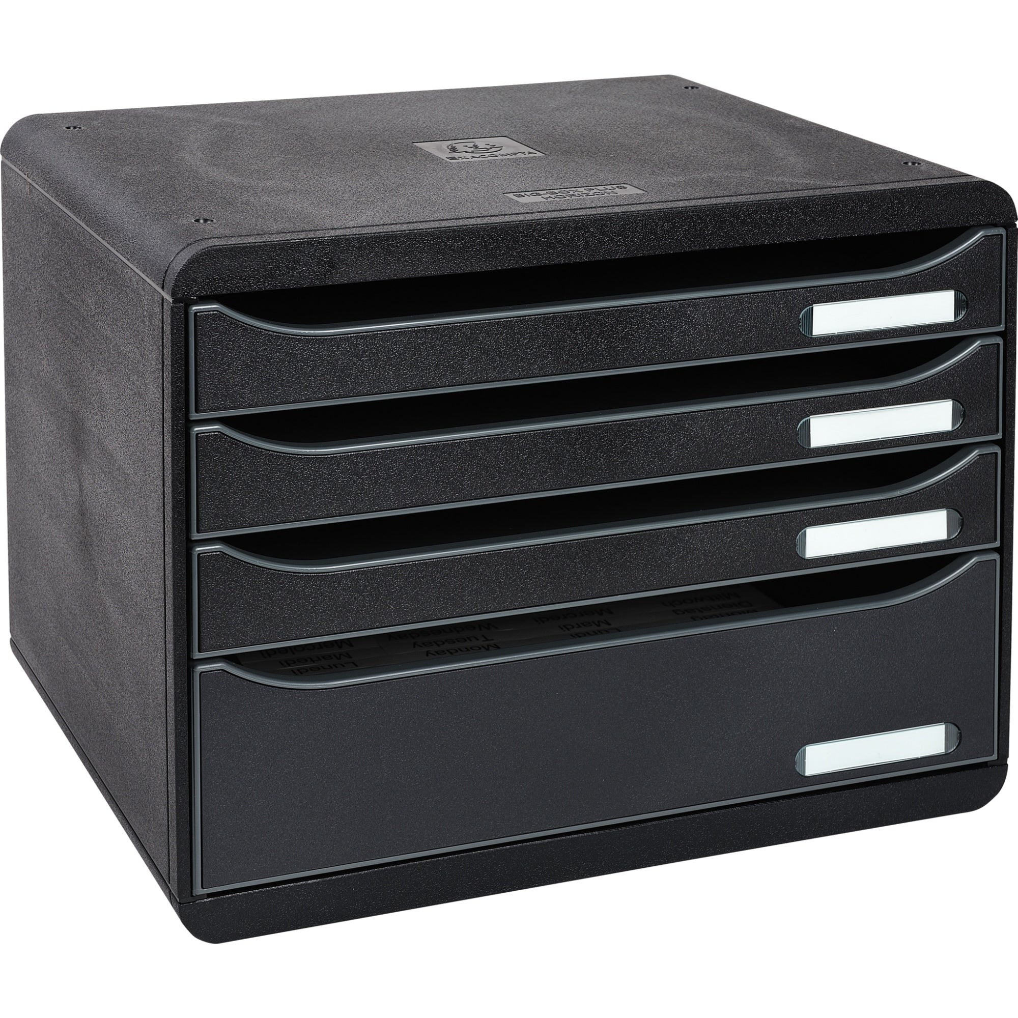 Exacompta Schubladenbox BIG-BOX plus quer, DIN A4, Überbreite