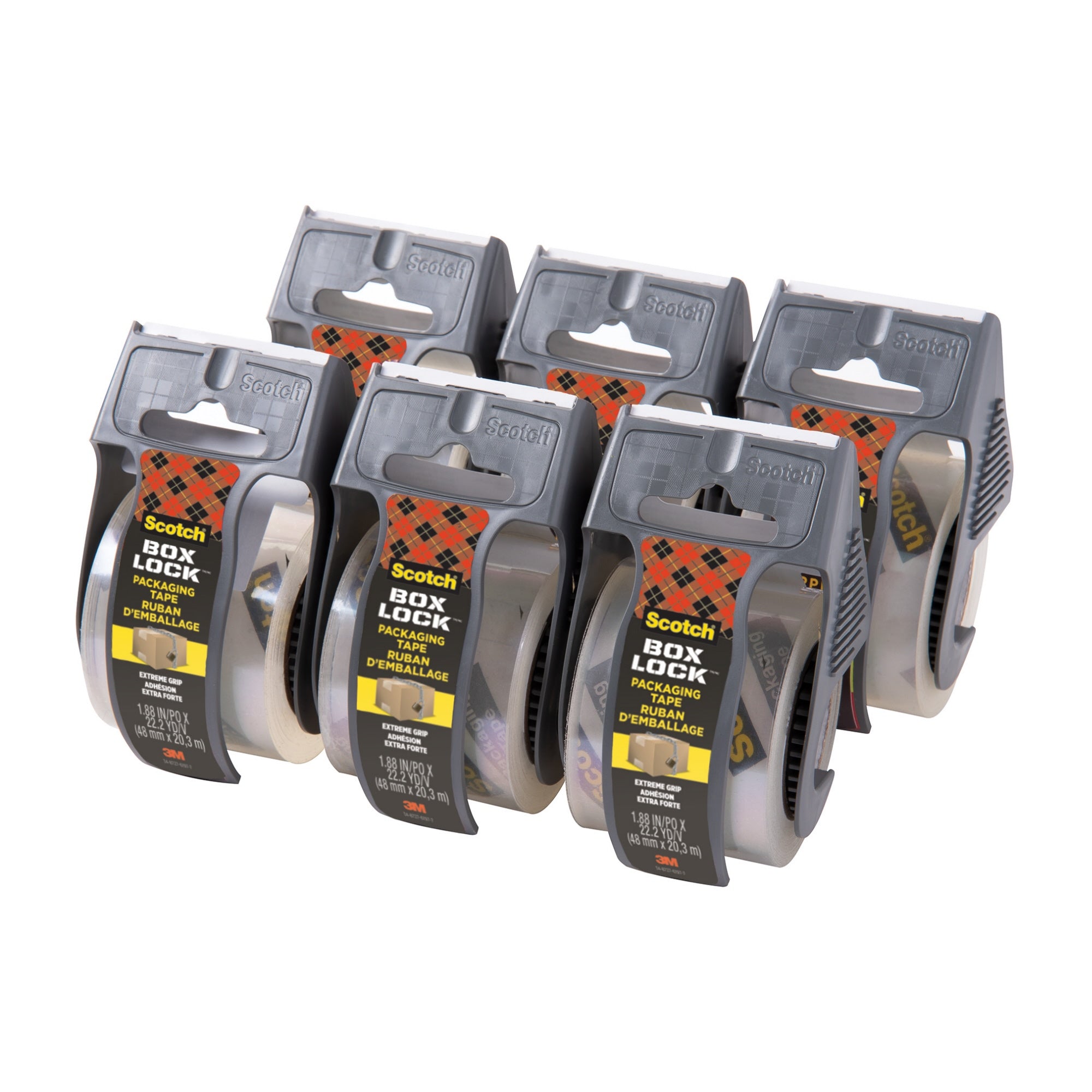 Scotch Verpackungsklebeband Box LockT 48mmx203m 6St