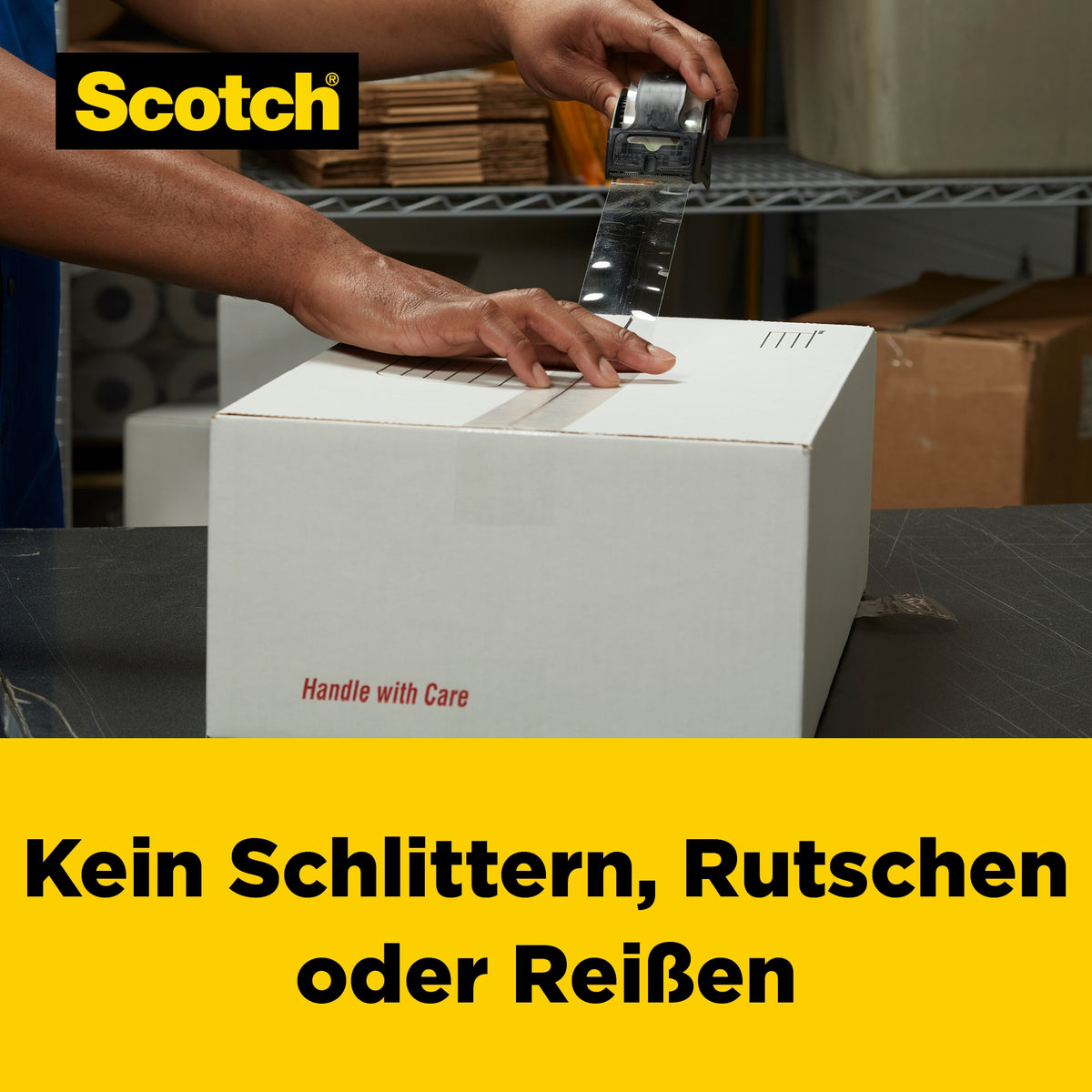 Scotch Verpackungs-Klebeband Box LockT 48mmx203m +Abroll
