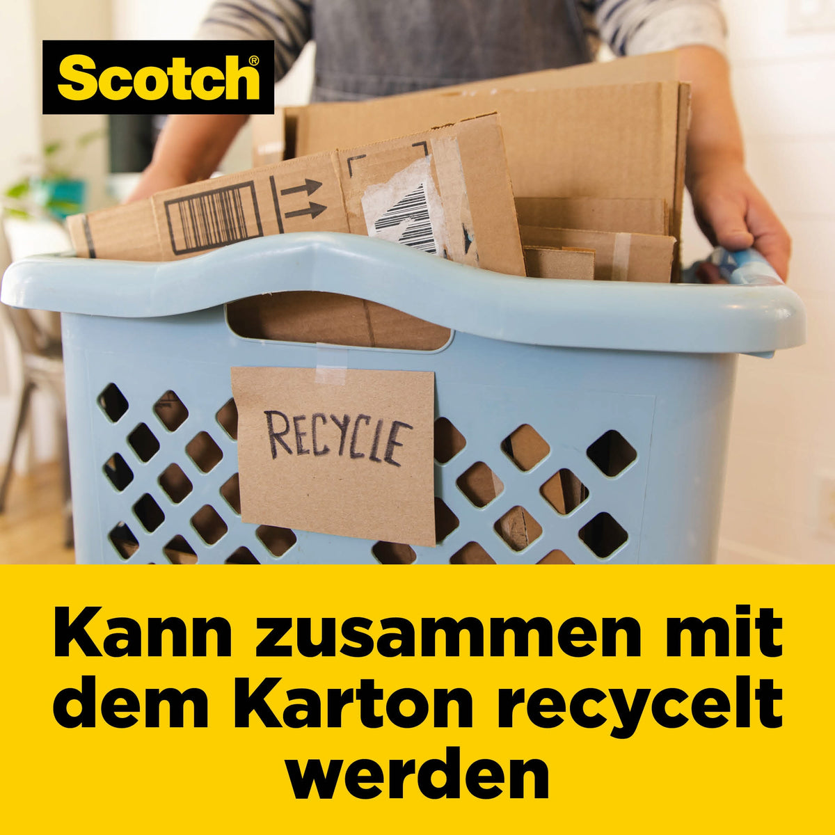 Scotch Verpackungs-Klebeband Box LockT 48mmx203m +Abroll