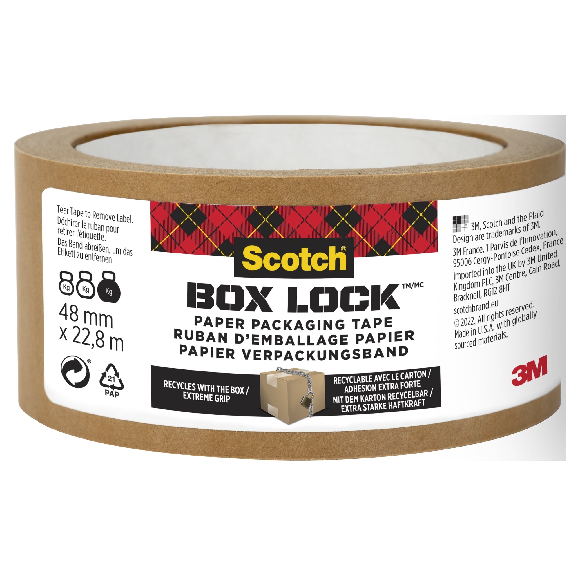 Scotch Verpackungsklebeband Box Lock 48mmx50m