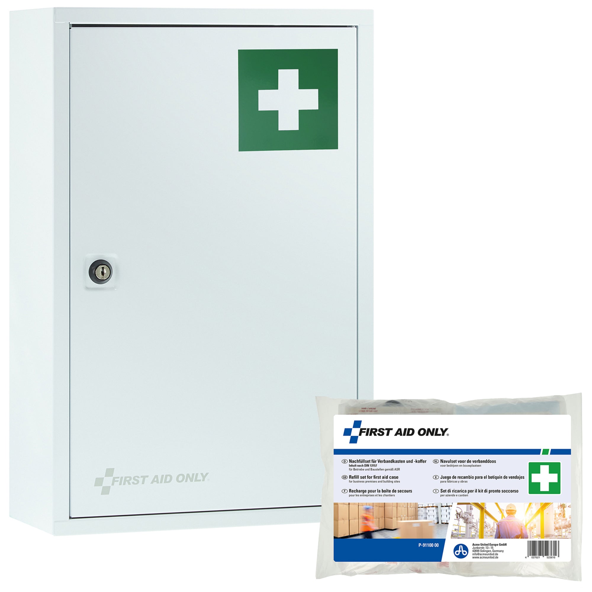 First aid only Erste Hilfe Schrank 30x46x14cmDIN13157 ws