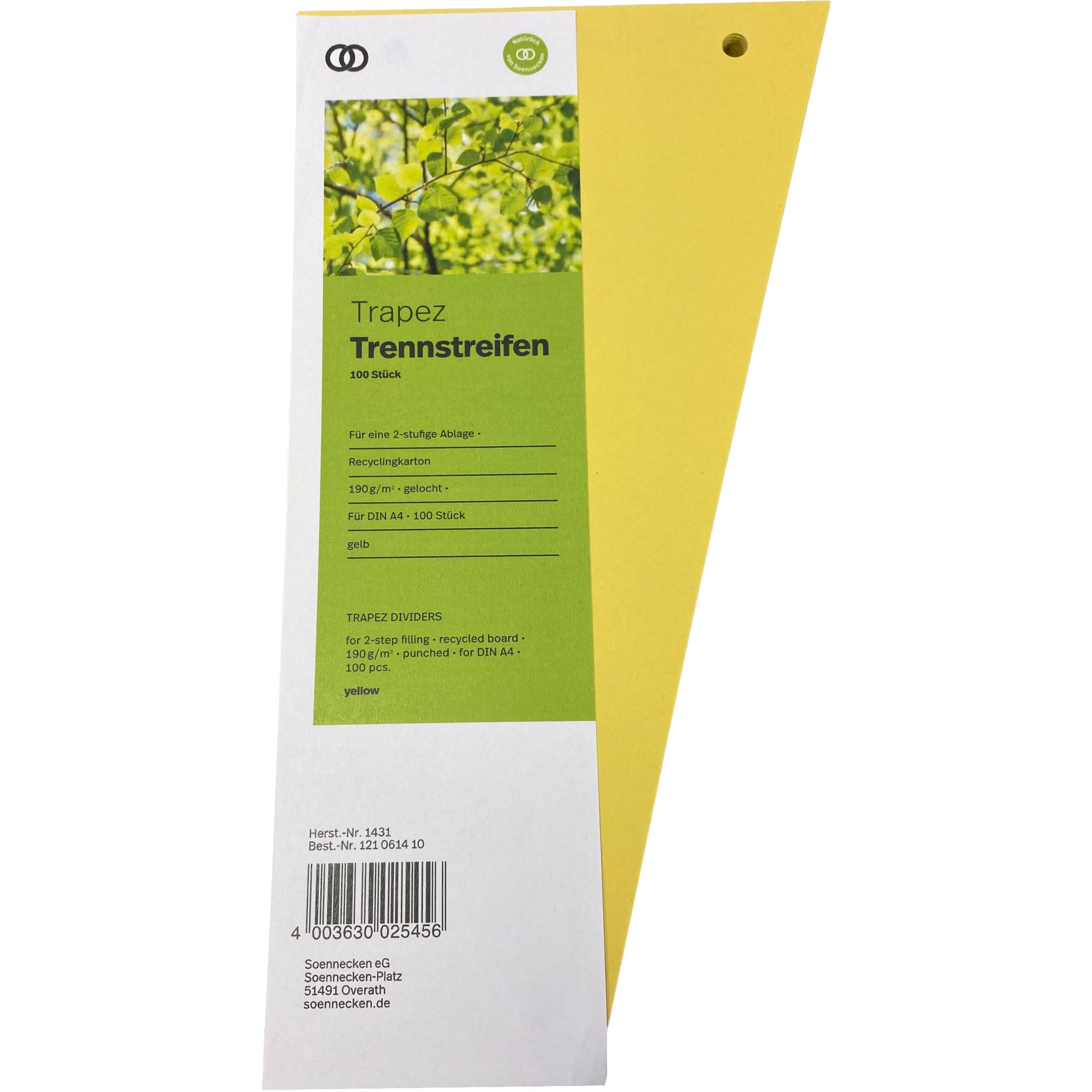 Soennecken Trennstreifen Trapez oeco