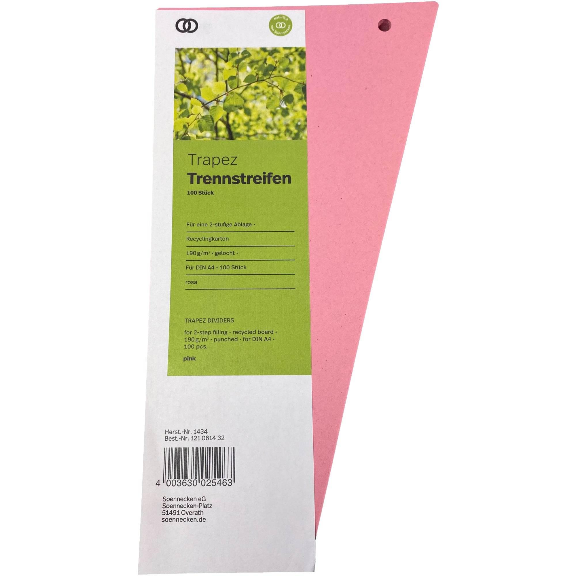 Soennecken Trennstreifen Trapez oeco