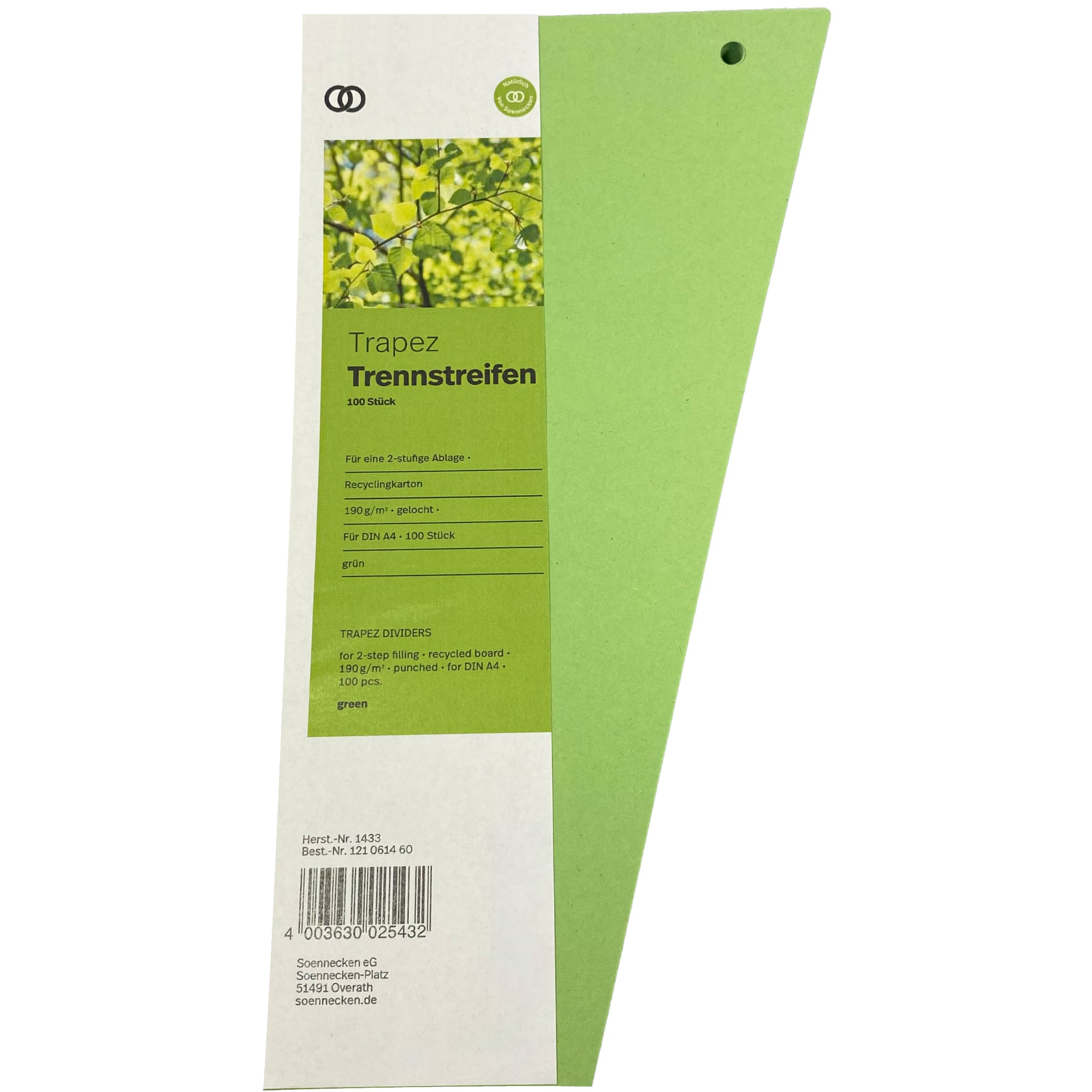 Soennecken Trennstreifen Trapez oeco