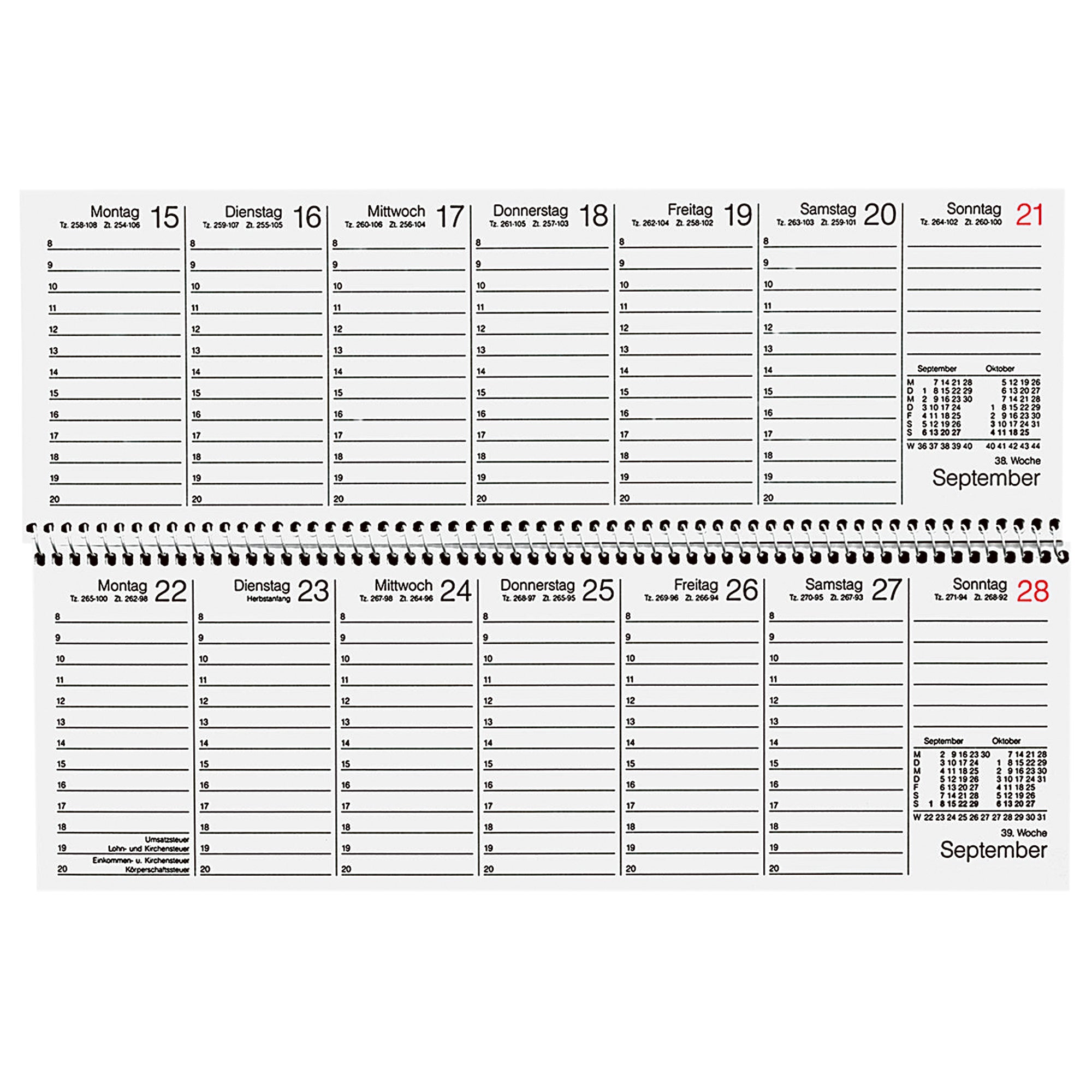 Soennecken Querkalender