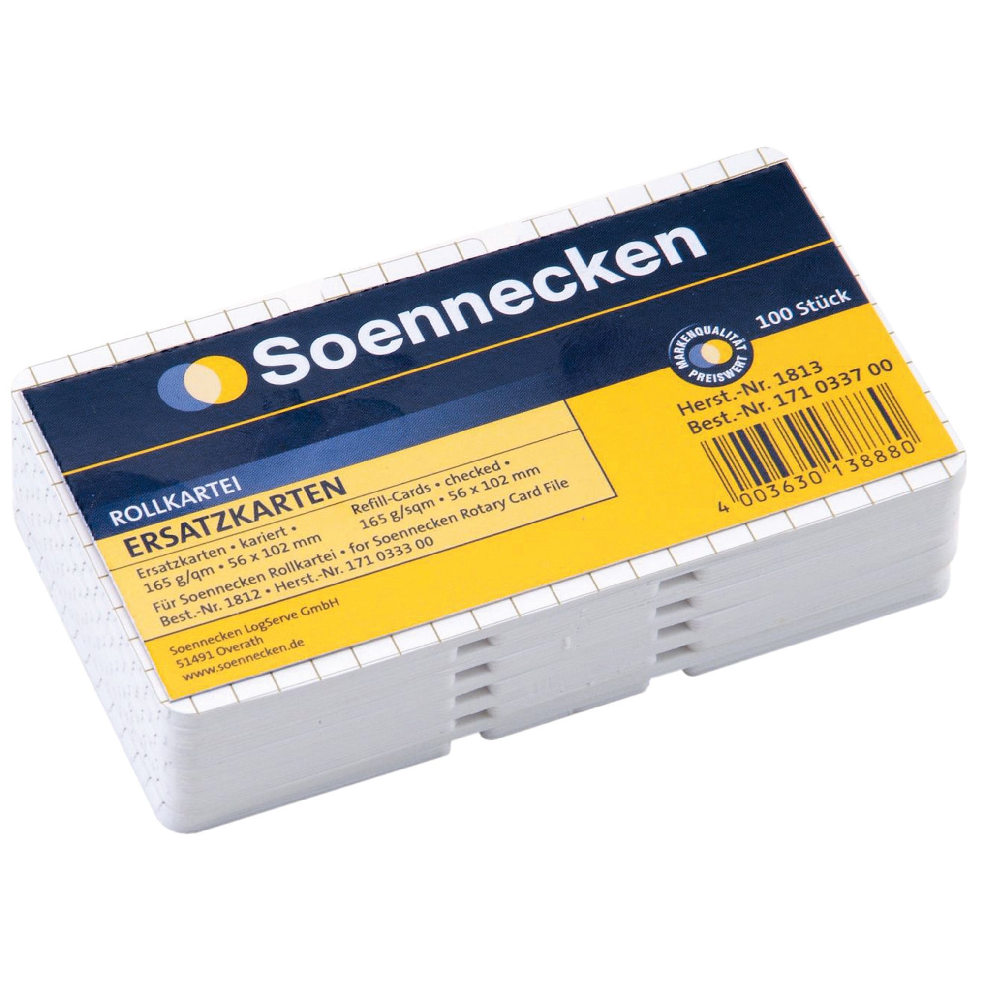 Soennecken Ersatzkarte Rollkartei