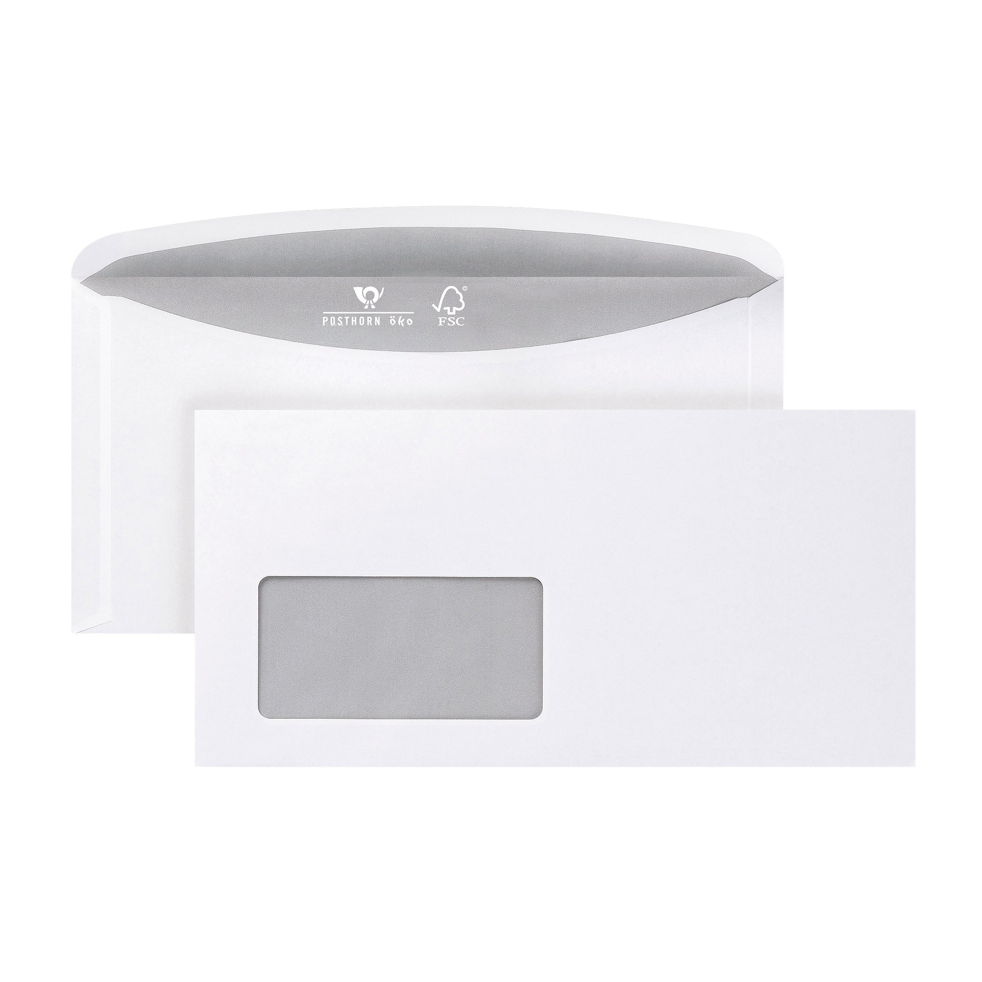 Posthorn Briefumschlag C6/5 mF nk ws 1000 St., DIN C6/C5