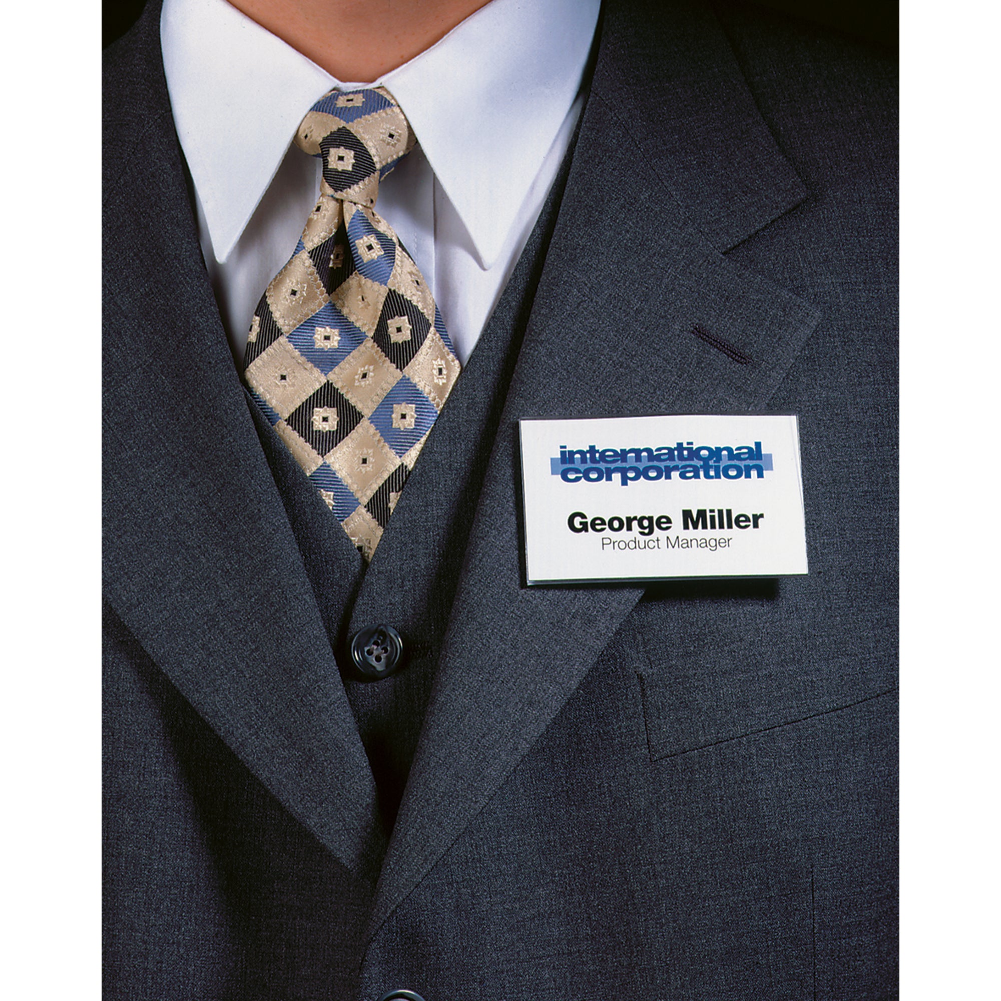 Durable Namensschild Click Fold 90x54mm tr 10 St.