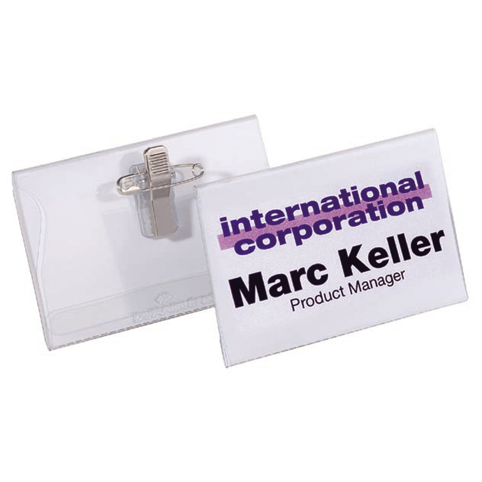 Durable Namensschild, 75 x 40 mm (B x H)